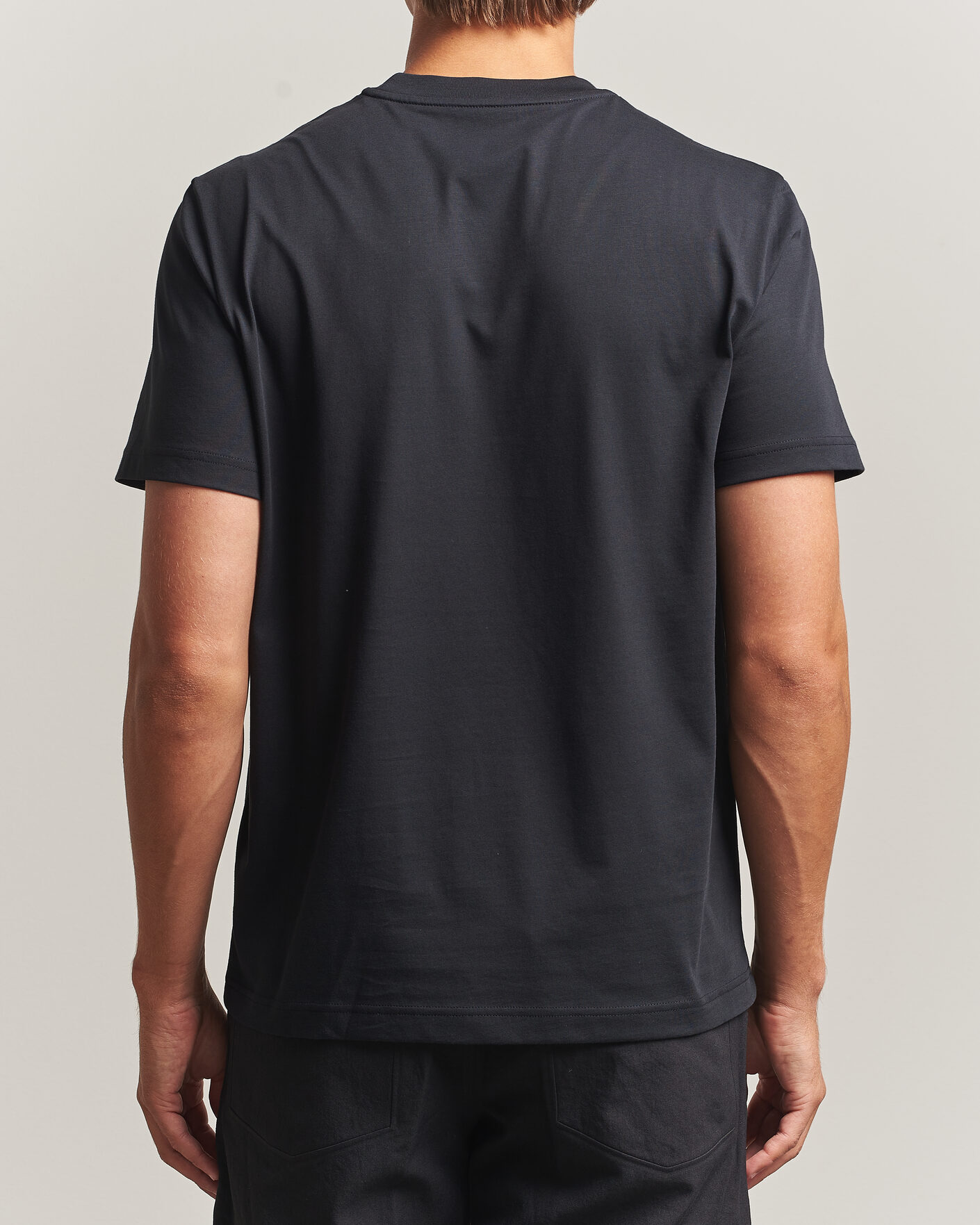 Herre | T-Shirts | Moncler | Logo Lettering T-Shirts Navy