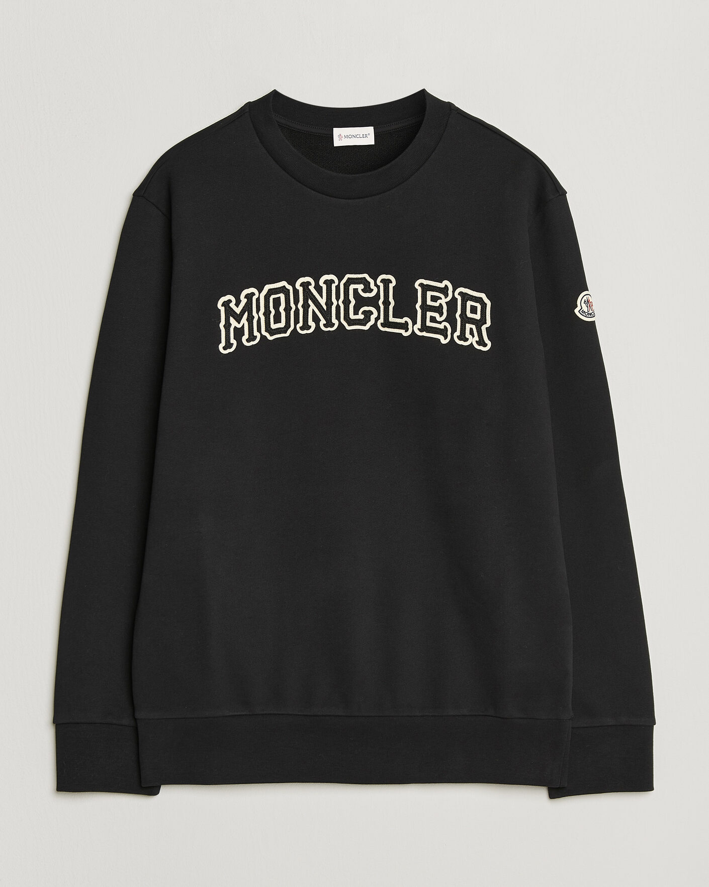 Herre | Trøjer | Moncler | College Logo Sweatshirt Black