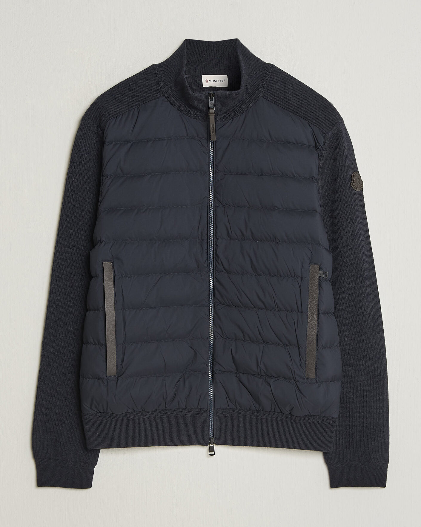 Herre | Jakker | Moncler | Wool/Cashmere Hybrid Jacket Navy
