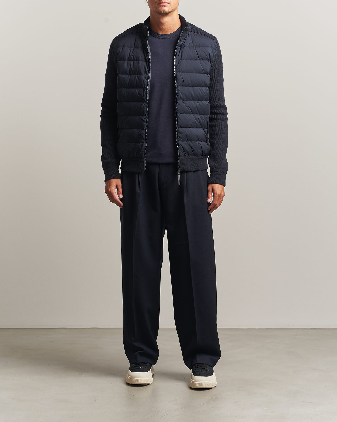 Herre | Jakker | Moncler | Wool/Cashmere Hybrid Jacket Navy