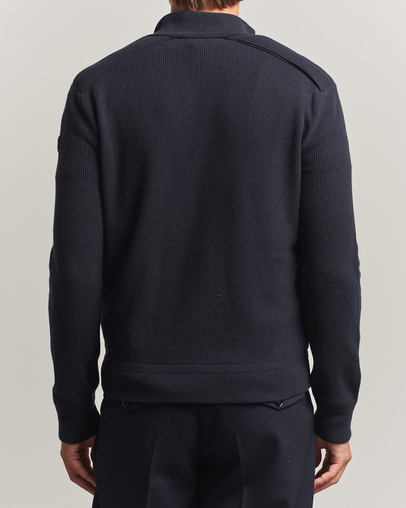 Herre | Jakker | Moncler | Wool/Cashmere Hybrid Jacket Navy