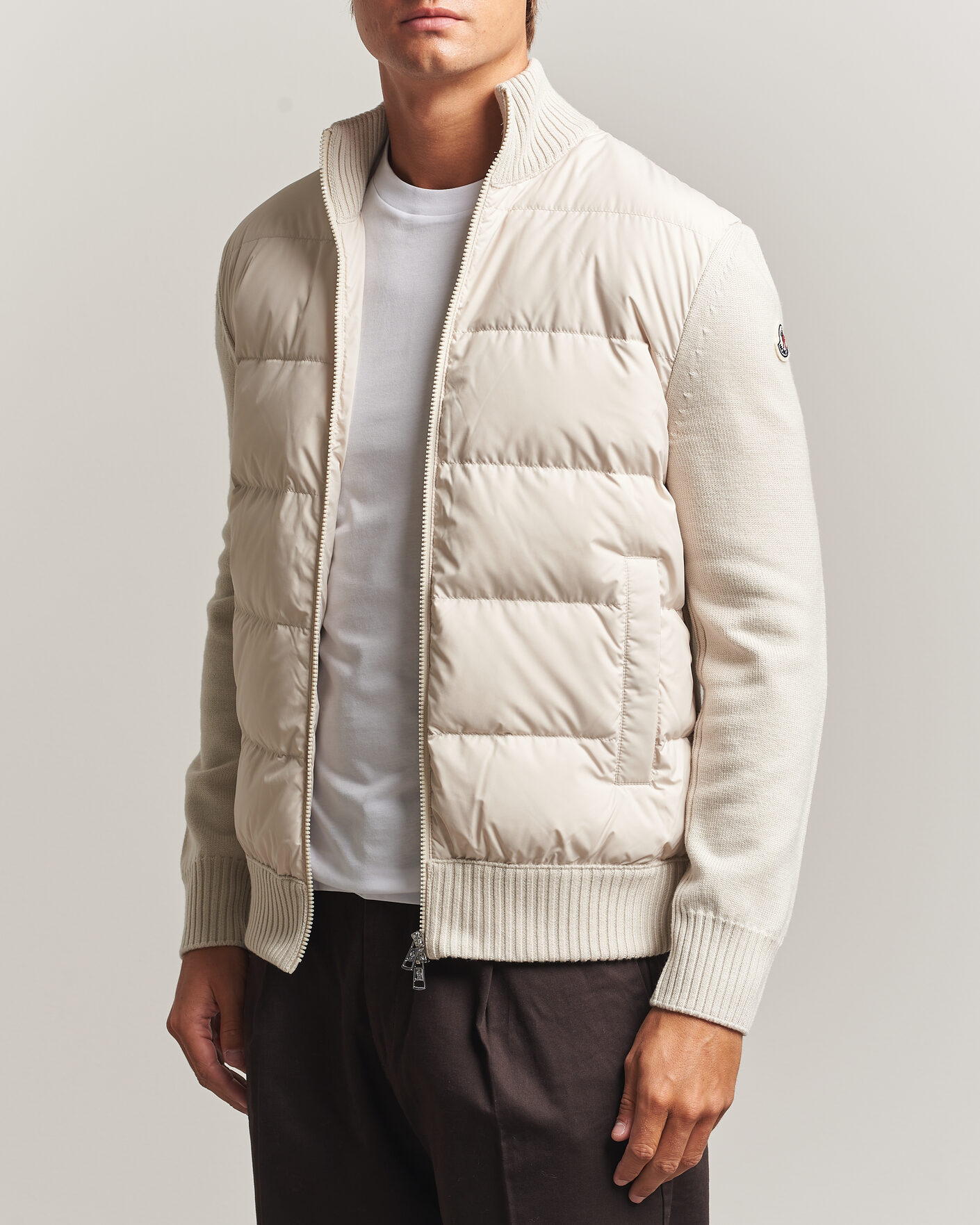 Herre | Jakker | Moncler | Padded Hybrid Jacket Grey