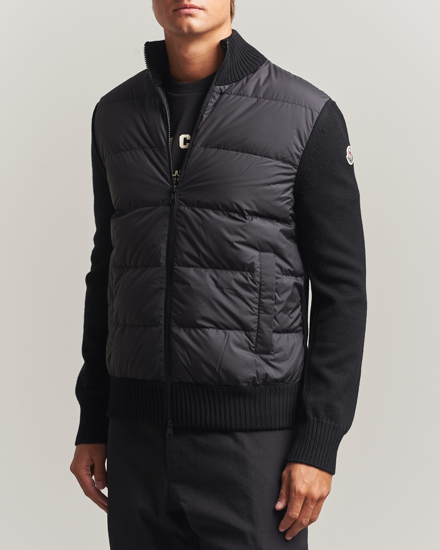 Herre | Jakker | Moncler | Padded Hybrid Jacket Black
