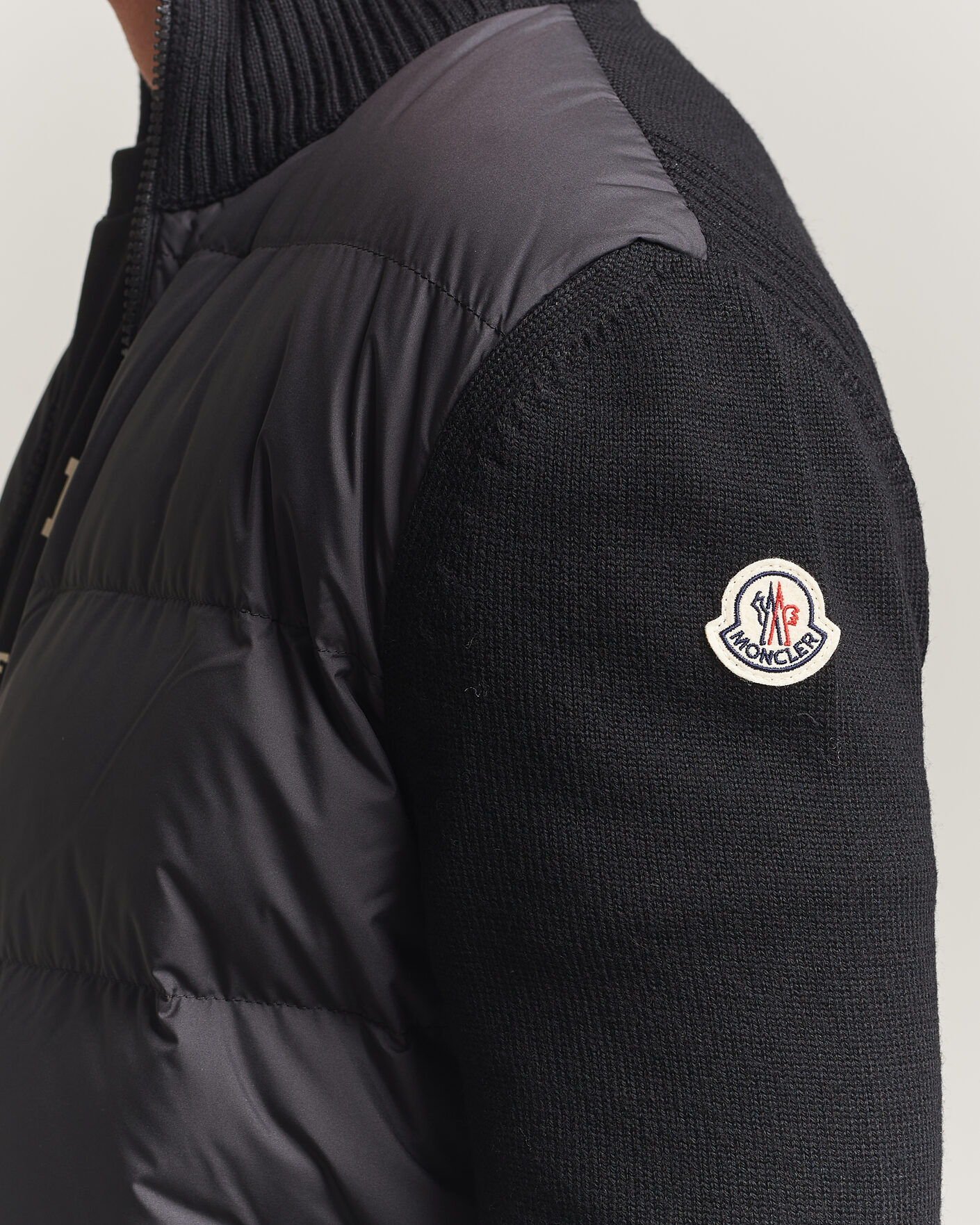 Herre | Jakker | Moncler | Padded Hybrid Jacket Black