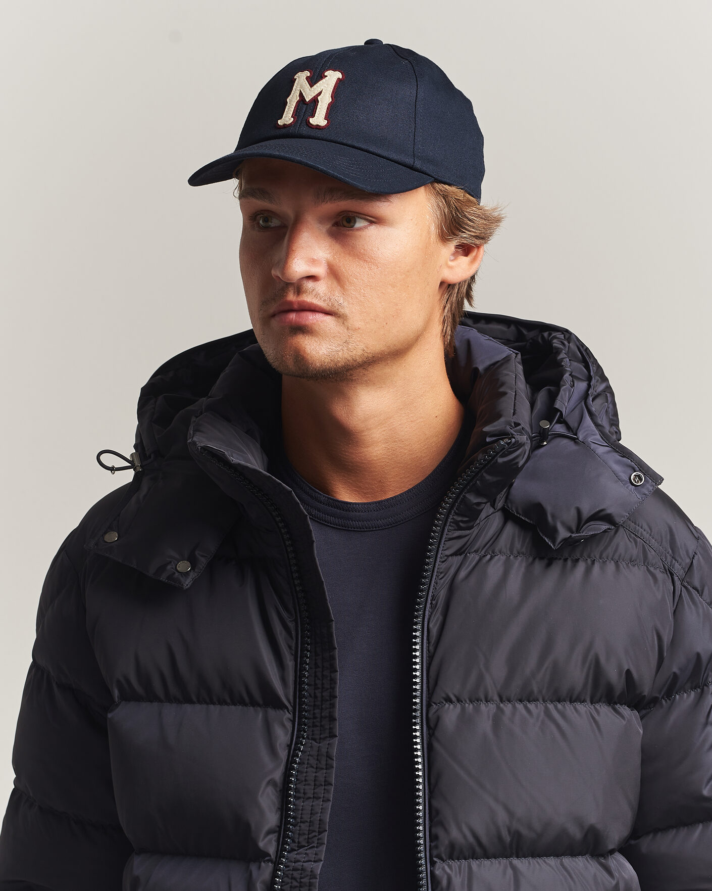 Herre | Hatte & kasketter | Moncler | College Logo Baseball Cap Navy