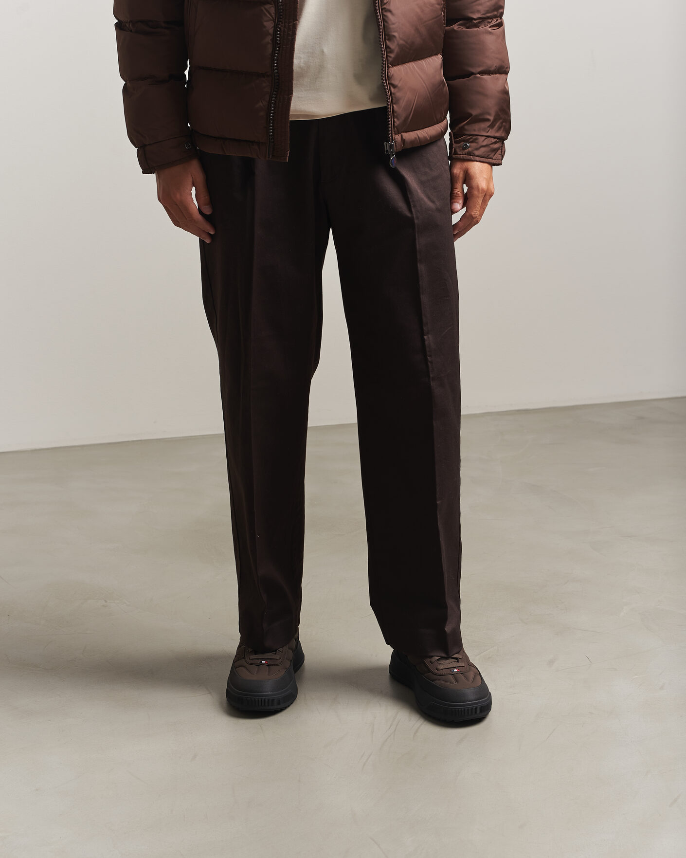 Herre | Sneakers | Moncler | Altive Low Top Sneakers Dark Brown