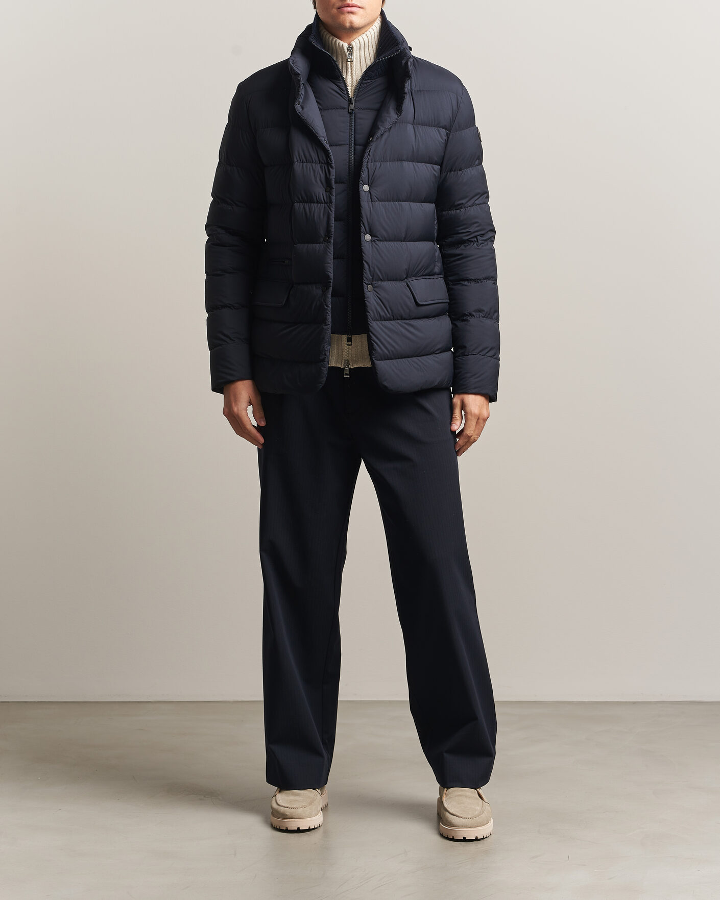 Herre | Jakker | Moncler | Elarune Down Blazer Navy