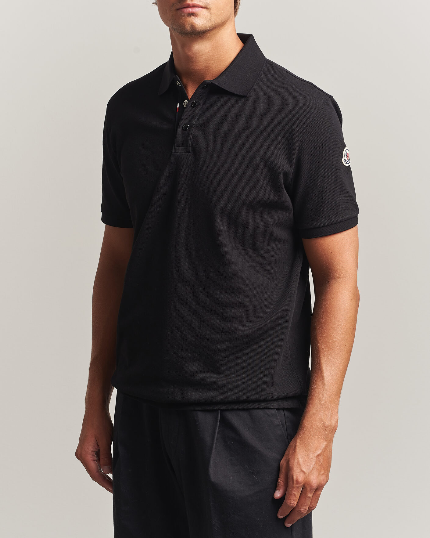 Herre | Polotrøjer | Moncler | Short Sleeve Polo Black