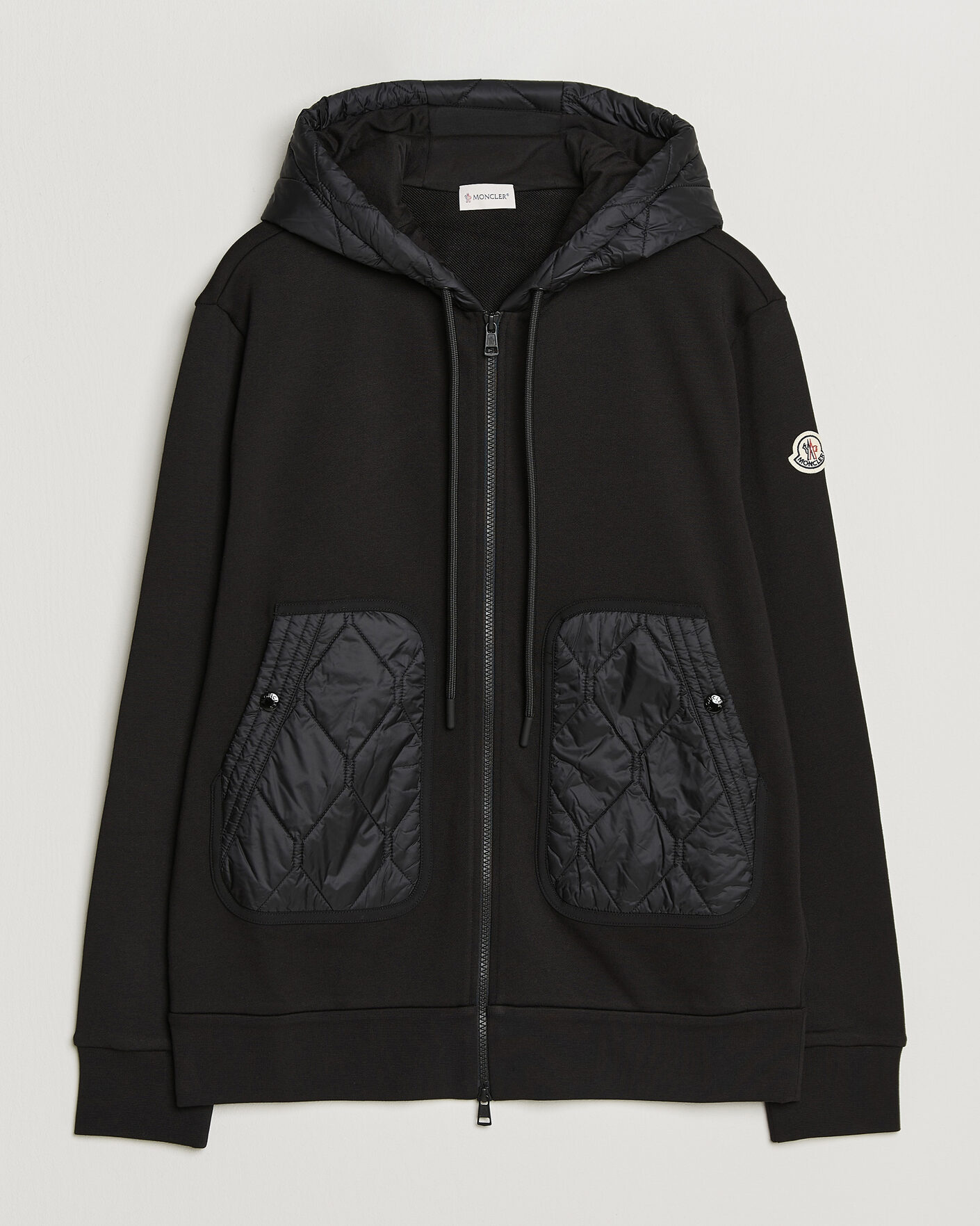Herre | Trøjer | Moncler | Full Zip Hoodie Black