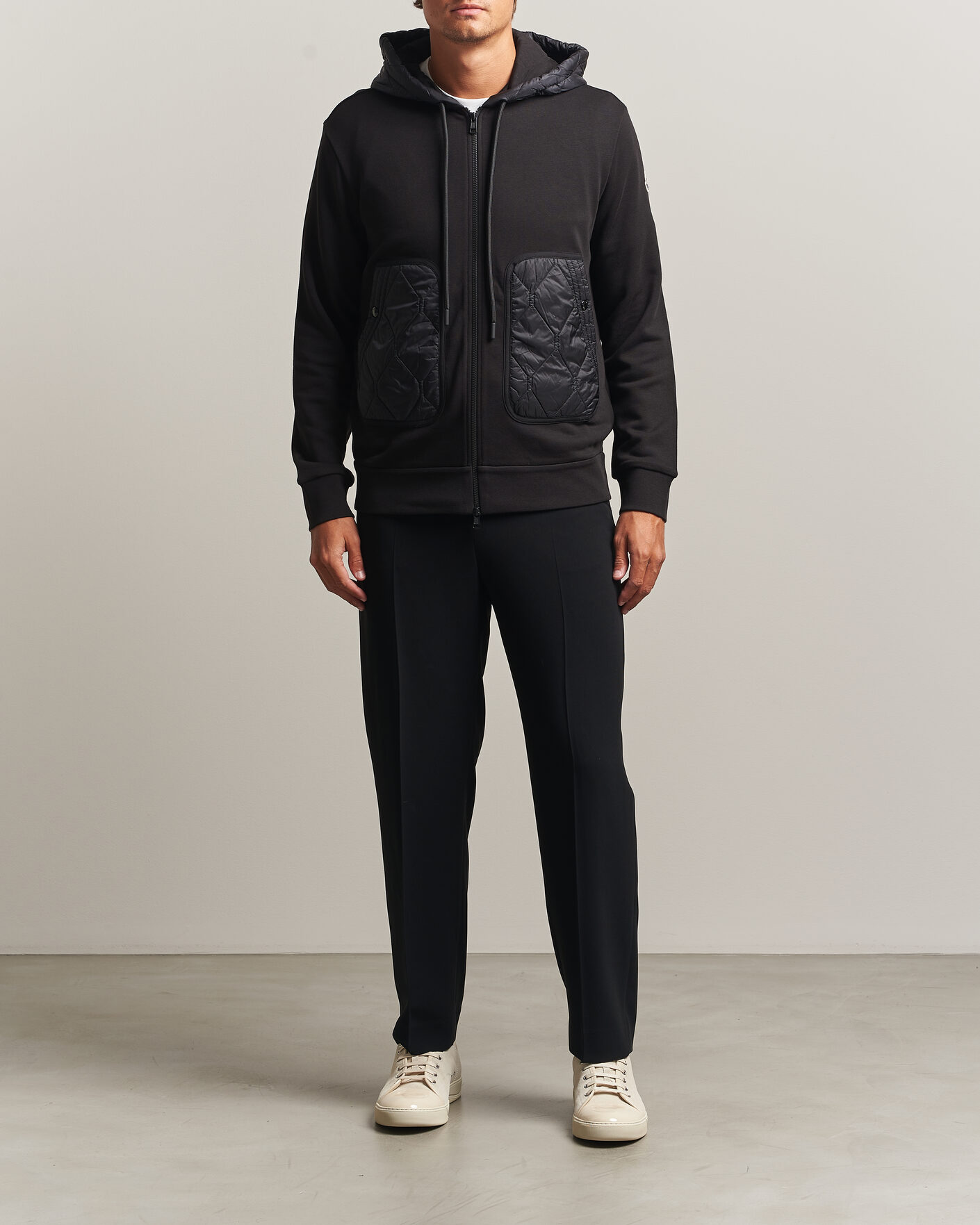 Herre | Trøjer | Moncler | Full Zip Hoodie Black