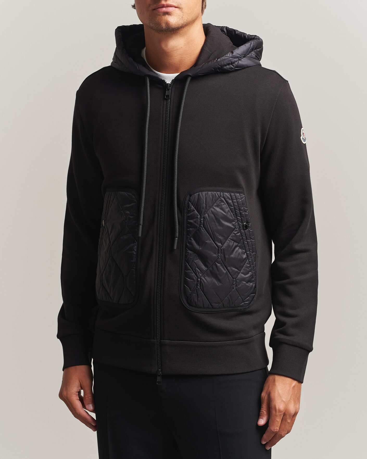 Herre | Trøjer | Moncler | Full Zip Hoodie Black
