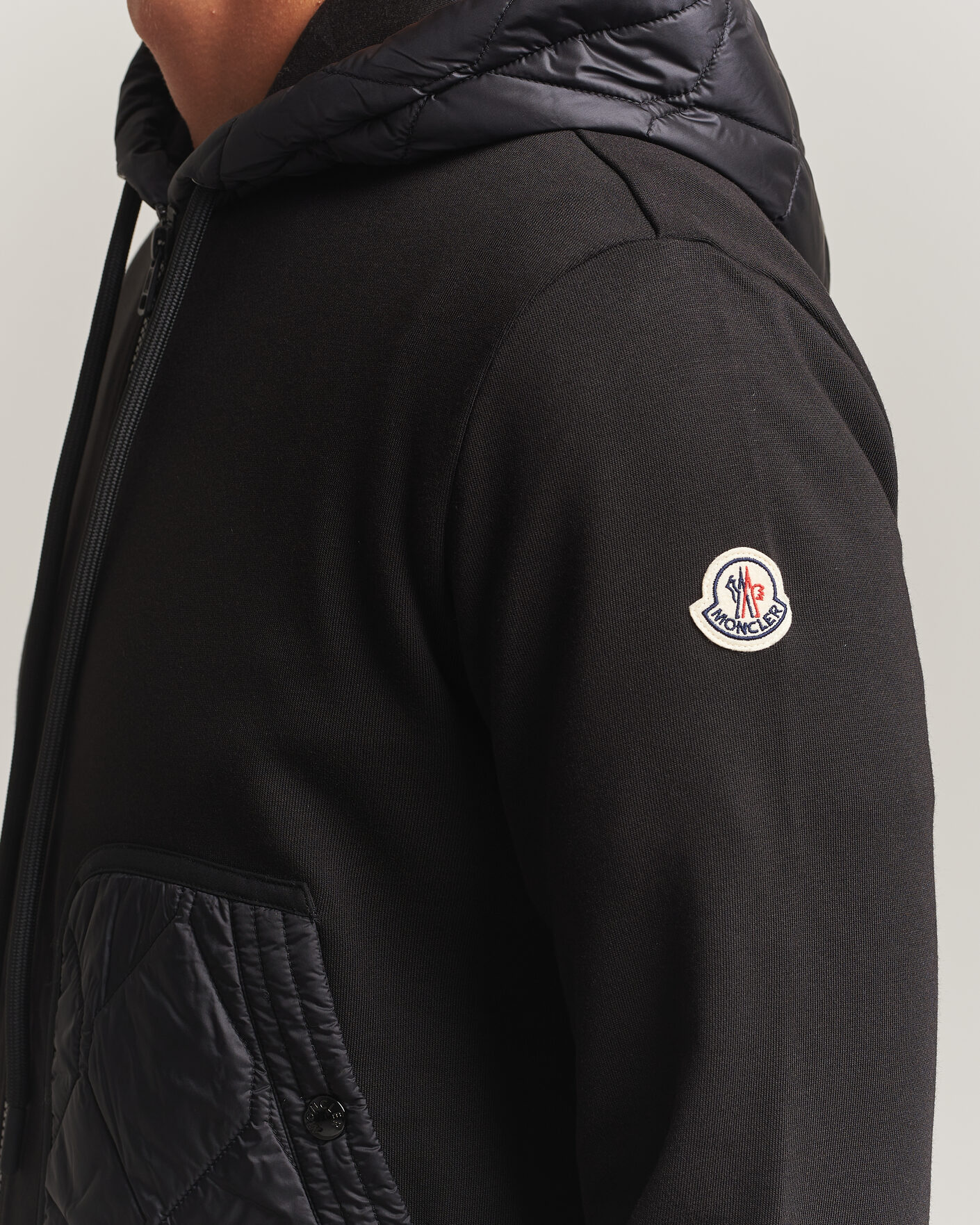 Herre | Trøjer | Moncler | Full Zip Hoodie Black