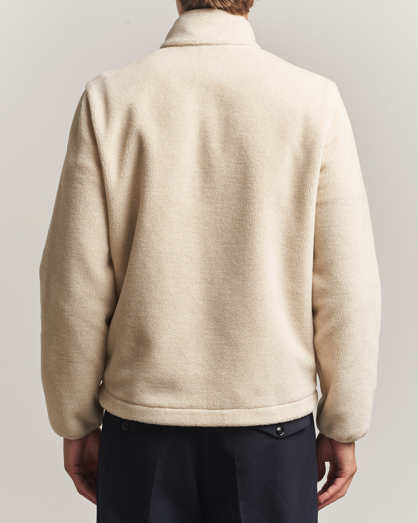 Herre | Trøjer | Moncler | Full Zip Fleece Cream