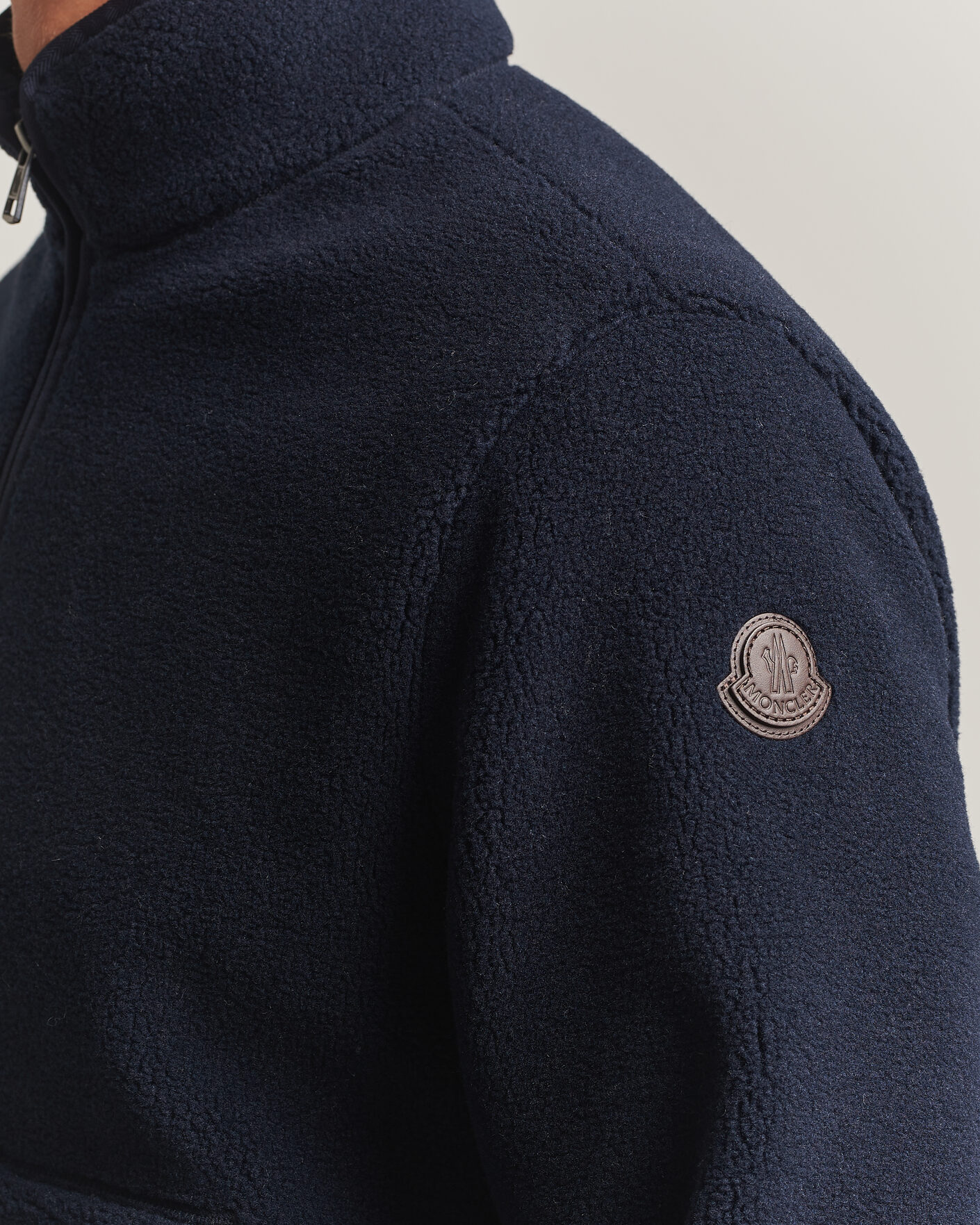 Herre | Trøjer | Moncler | Full Zip Fleece Navy