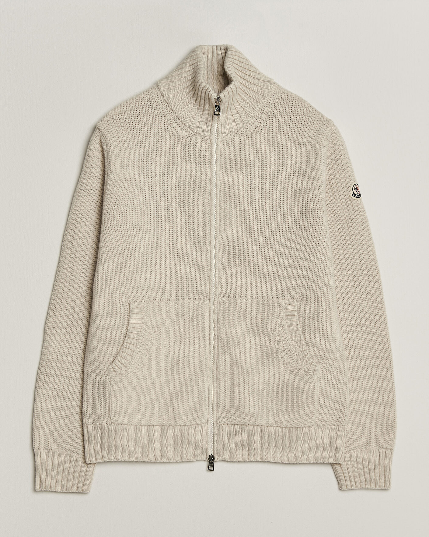 Herre | Trøjer | Moncler | Full Zip Cardigan Light Beige