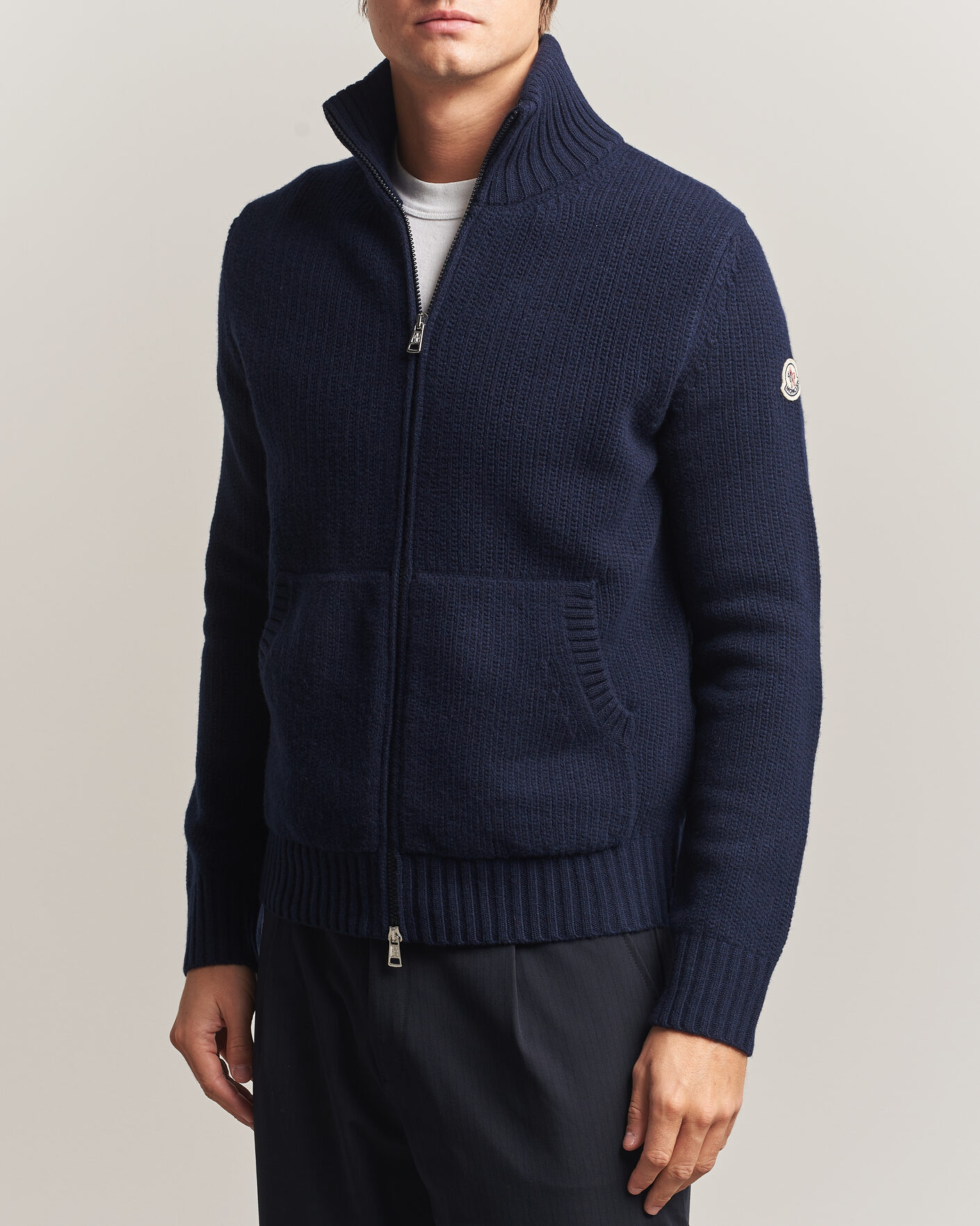 Herre | Trøjer | Moncler | Full Zip Cardigan Navy
