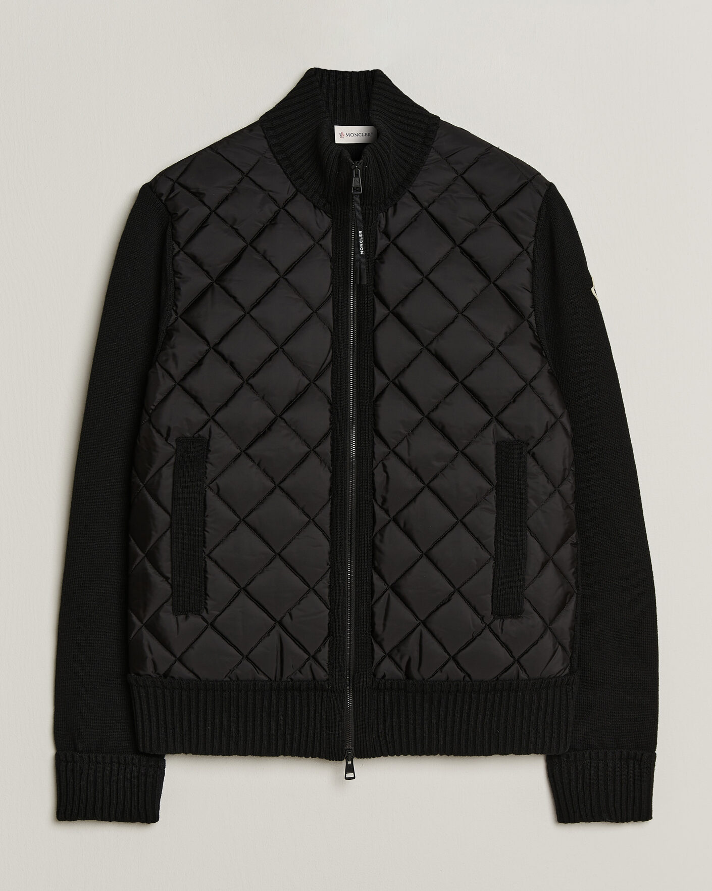 Herre | Jakker | Moncler | Quilted Hybrid Jacket Black
