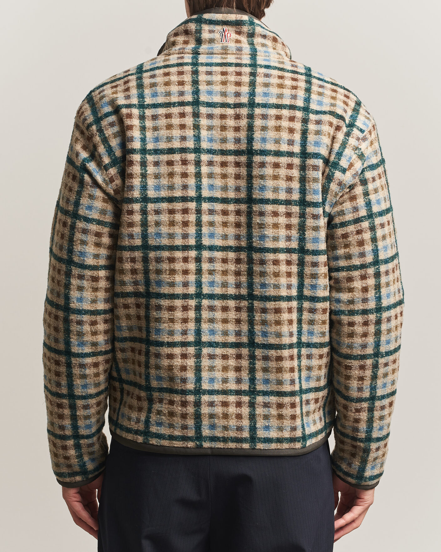 Herre | Trøjer | Moncler Grenoble | Sherpa Zip Cardigan Beige/Green