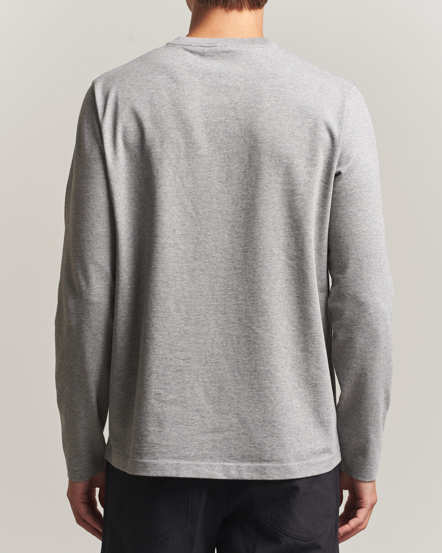 Herre | T-Shirts | Canada Goose | Vantage Long Sleeve T-Shirt Stone Heather