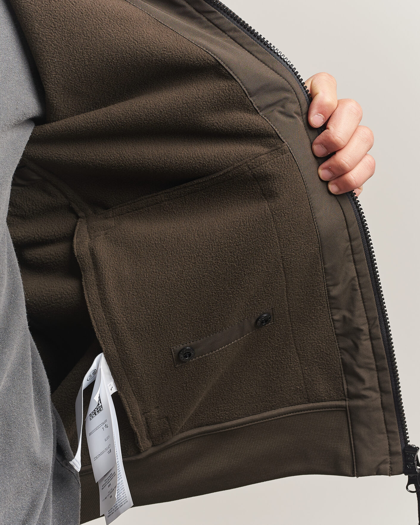 Herre | Jakker | Stone Island | Short Hooded Soft Shell Jacket Coal Grey