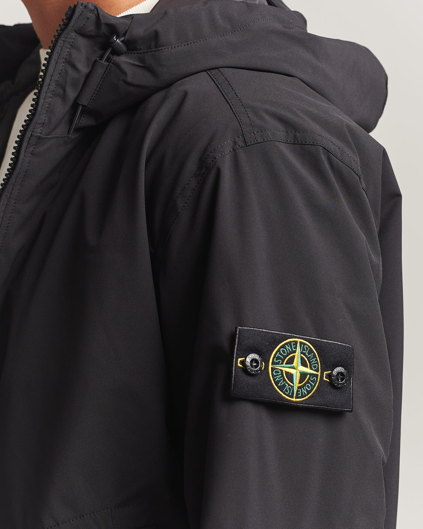 Herre | Jakker | Stone Island | Short Soft Shell Parka Black