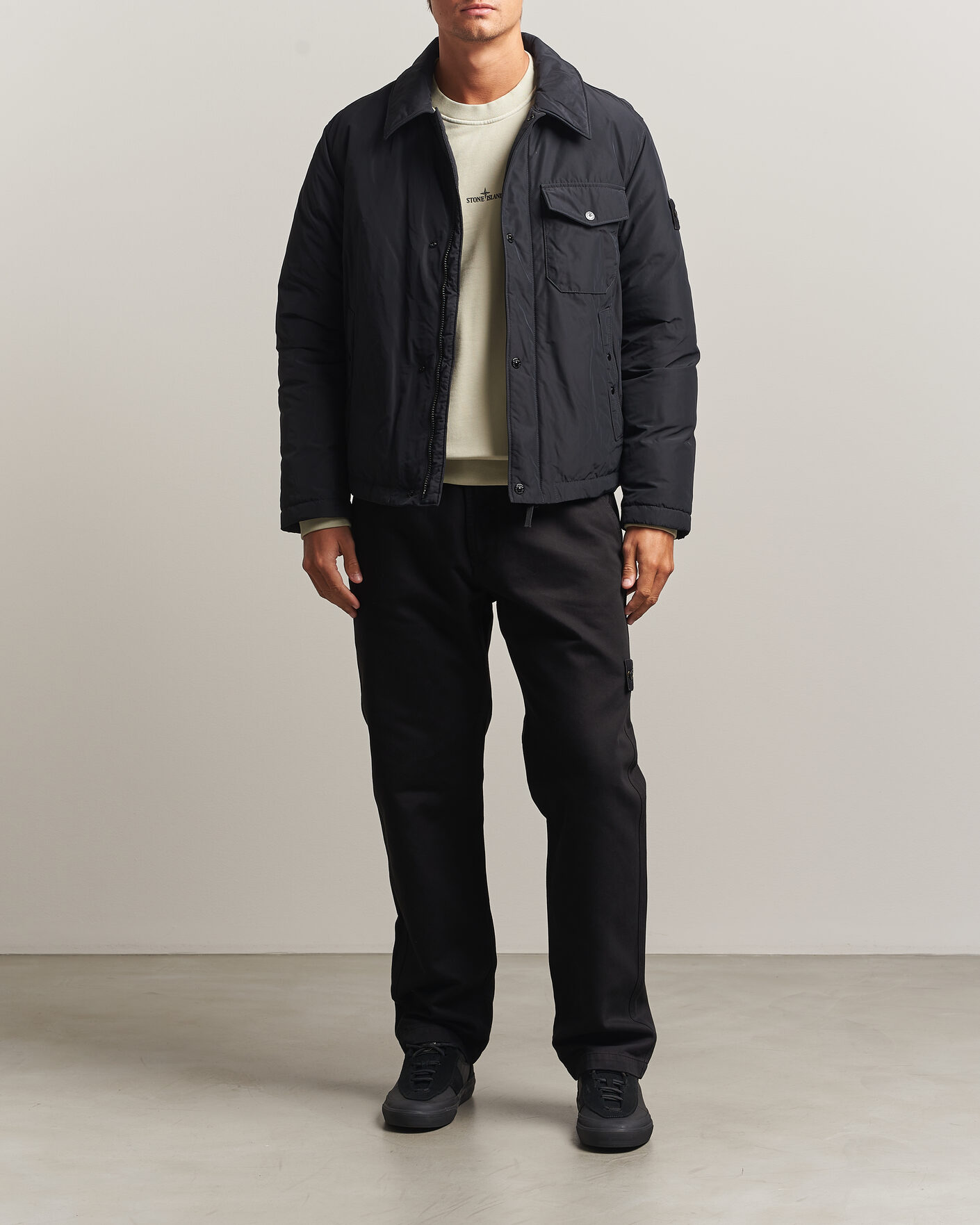 Herre | Jakker | Stone Island | Micro Twill Padded Jacket Black
