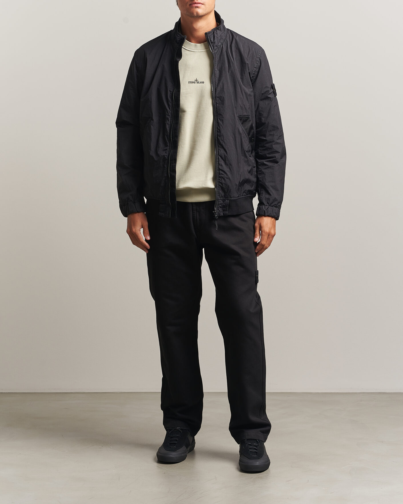 Herre | Jakker | Stone Island | Crinkle Reps Jacket Black