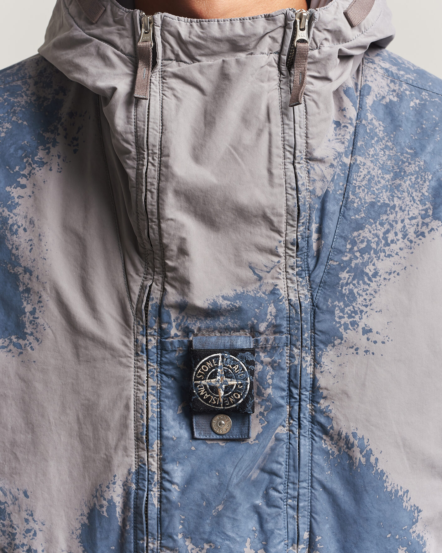 Herre | Jakker | Stone Island | Hand Painted David Light TC Short Parka Grey