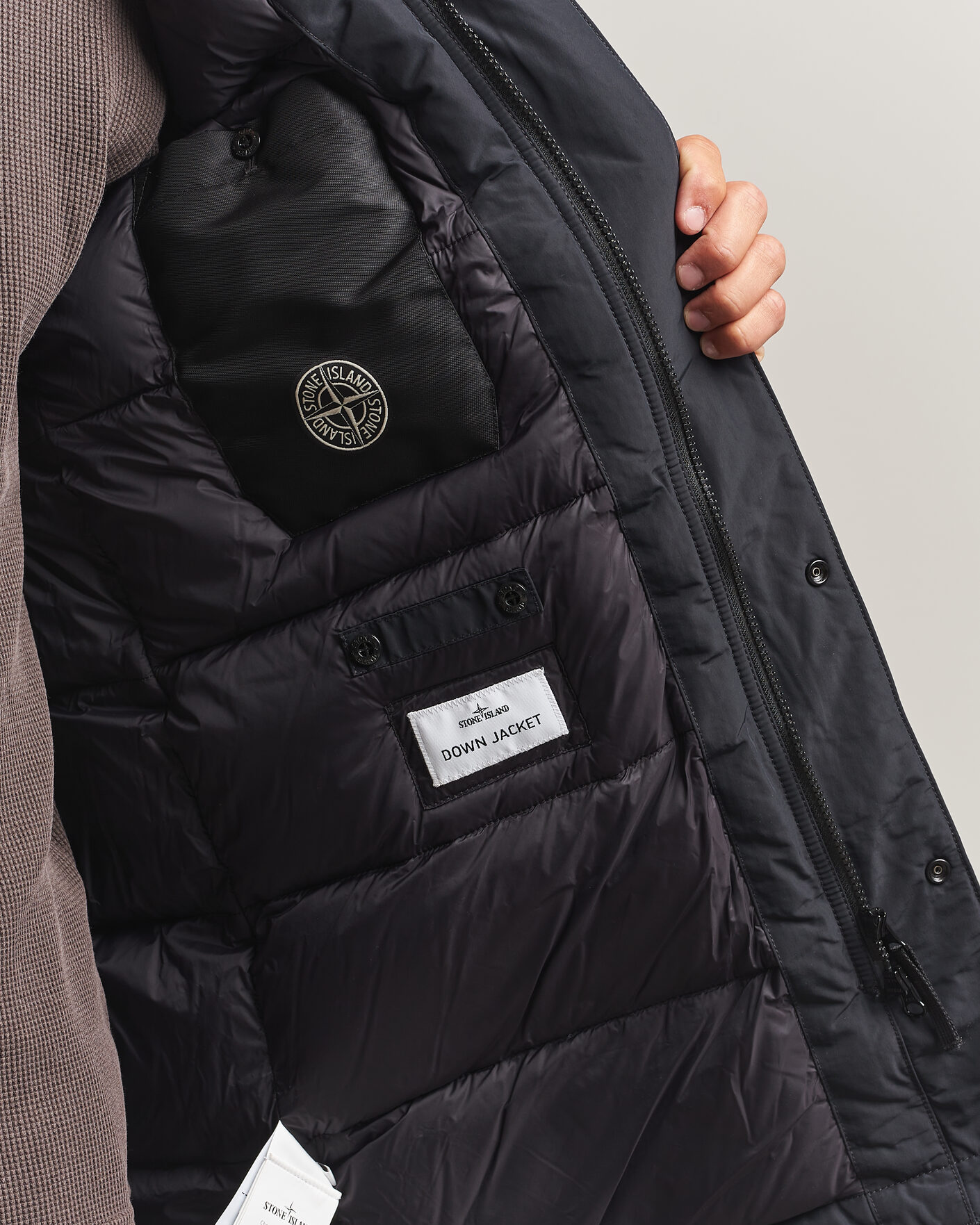 Herre | Jakker | Stone Island | Micro Twill Padded Parka Black