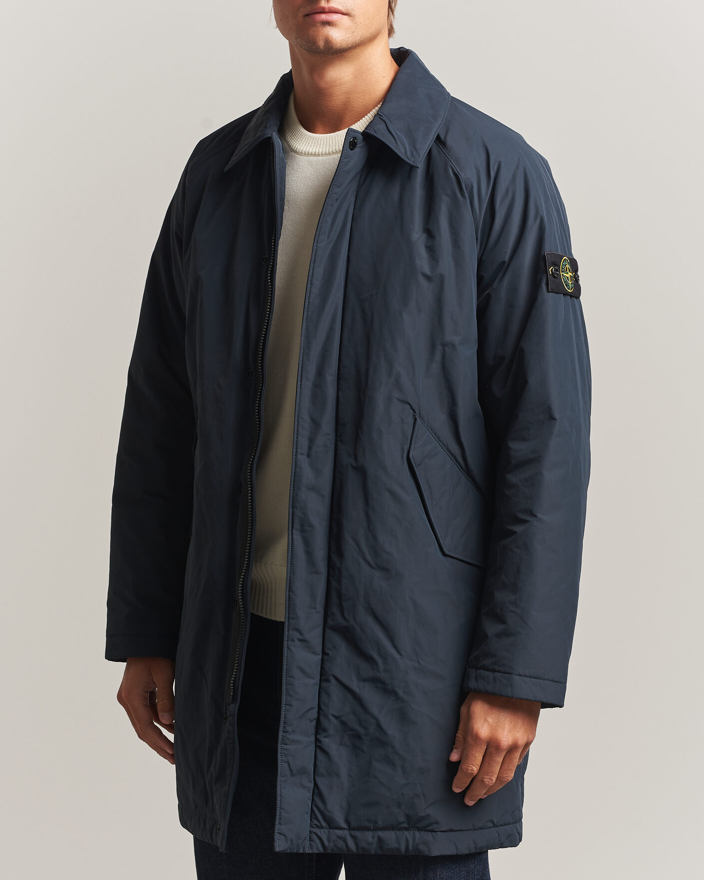 Herre | Jakker | Stone Island | Micro Reps Padded Coat Navy Blue