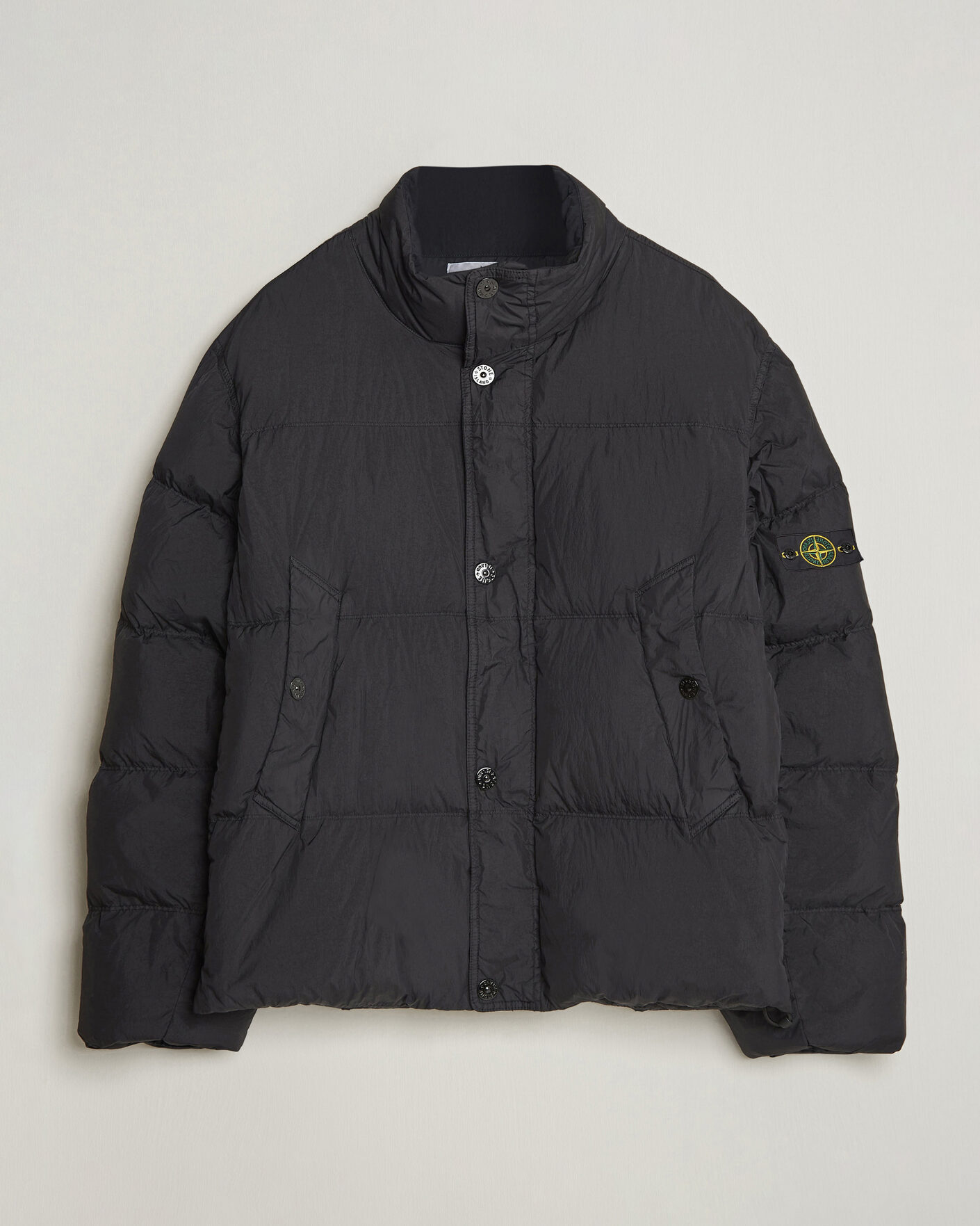 Herre | Jakker | Stone Island | Crinkle Reps Padded Down Jacket Black