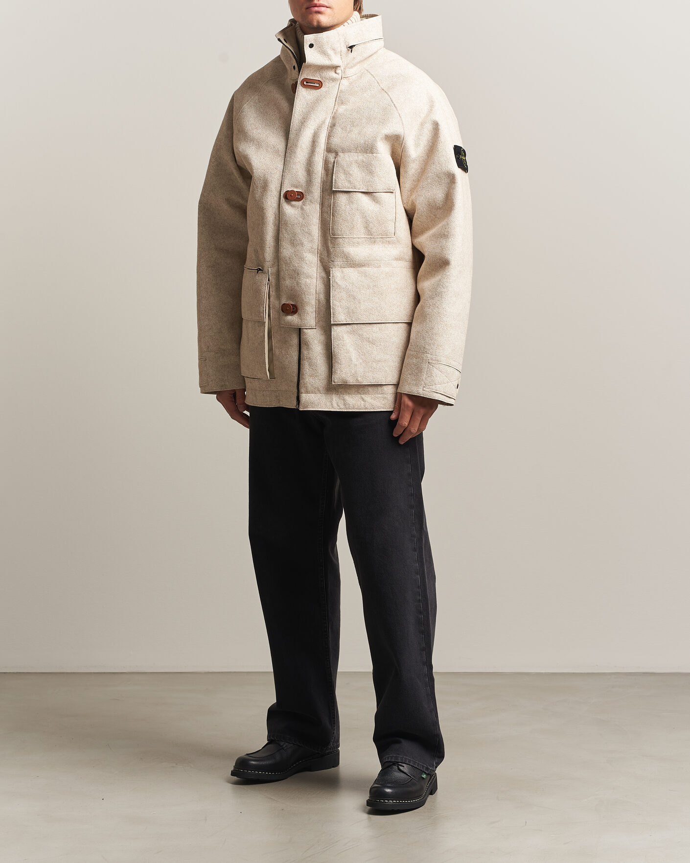 Herre | Jakker | Stone Island | Panno Coagulato Coat Biscuit