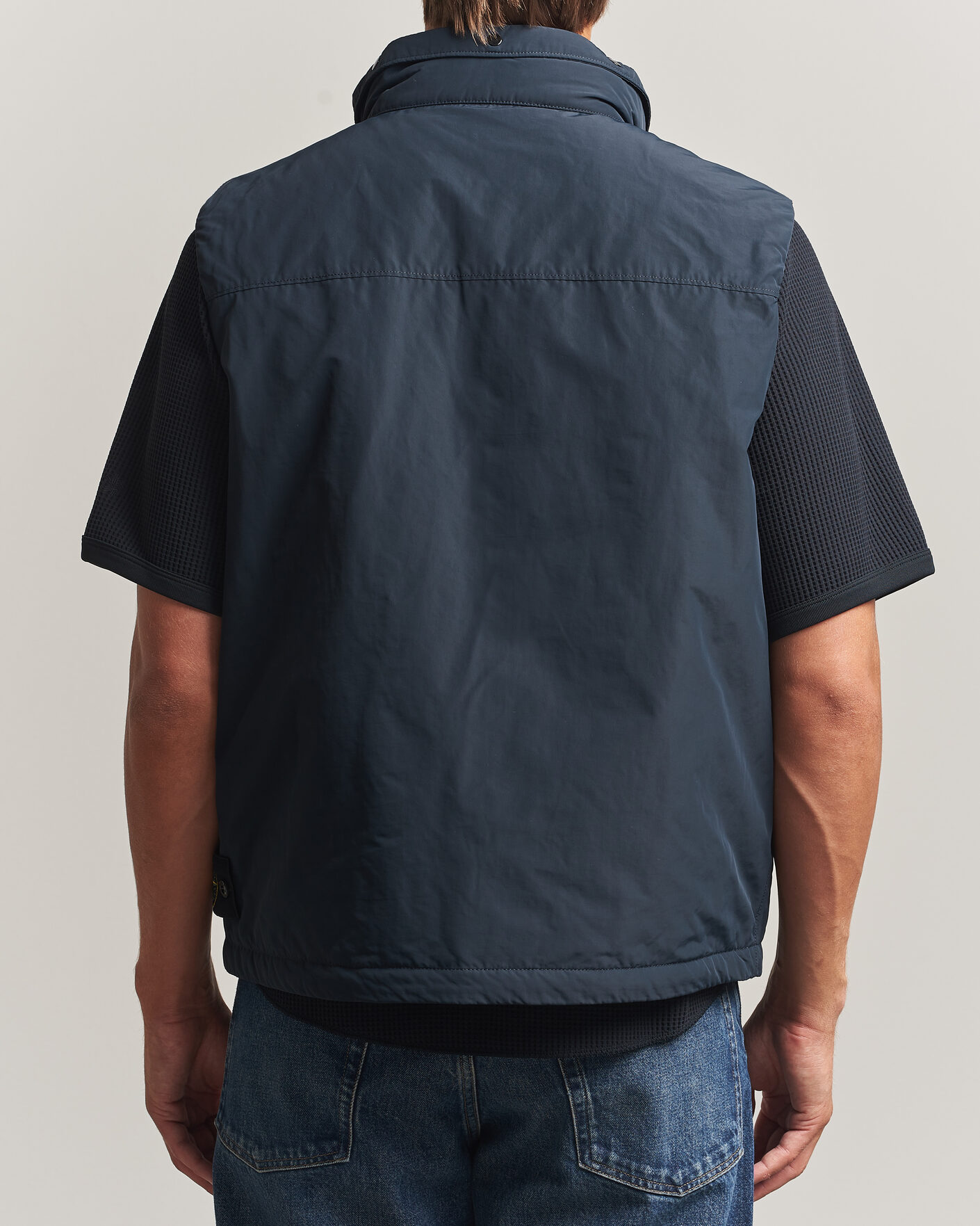 Herre | Veste | Stone Island | Micro Twill Padded Vest Navy Blue