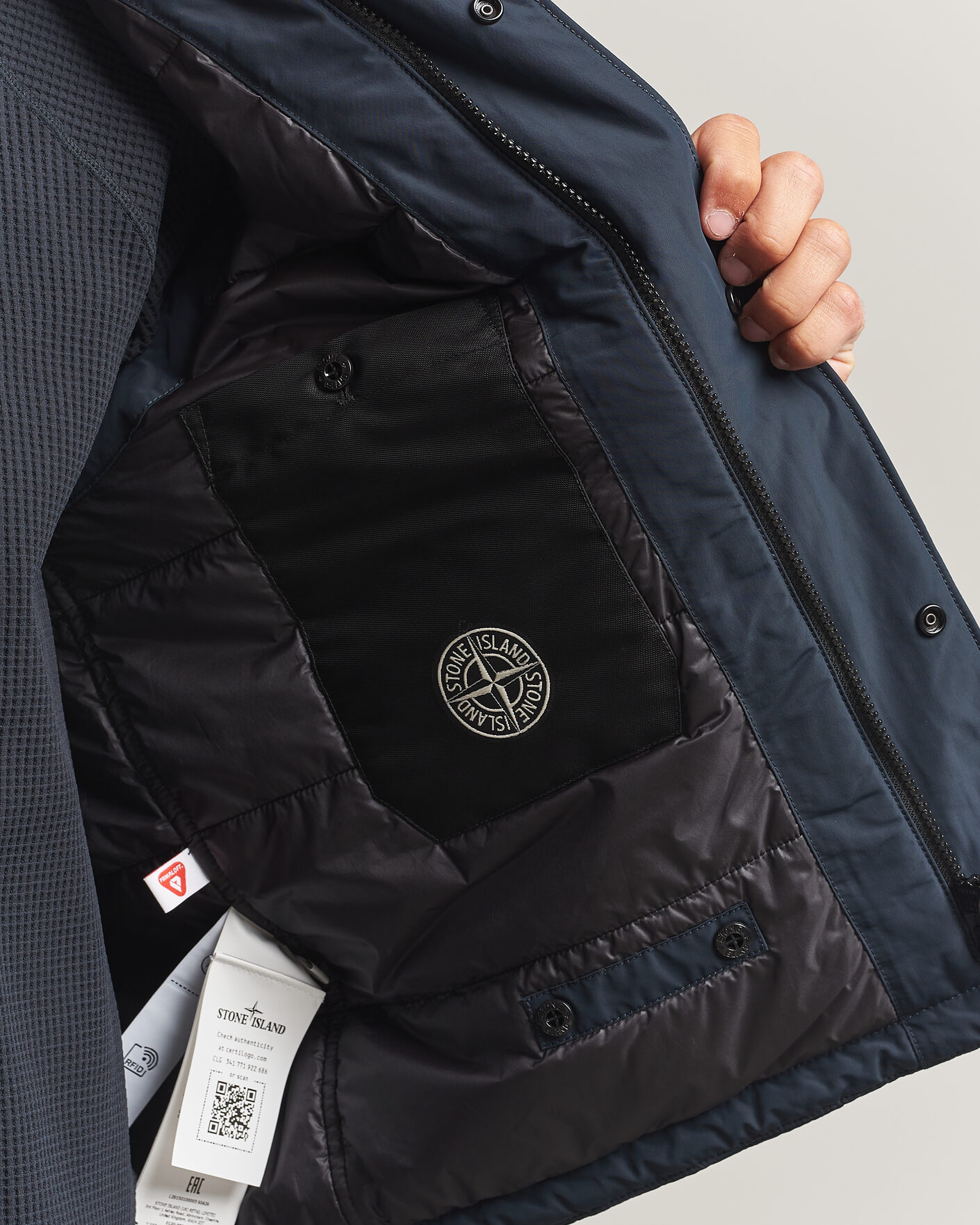 Herre | Veste | Stone Island | Micro Twill Padded Vest Navy Blue