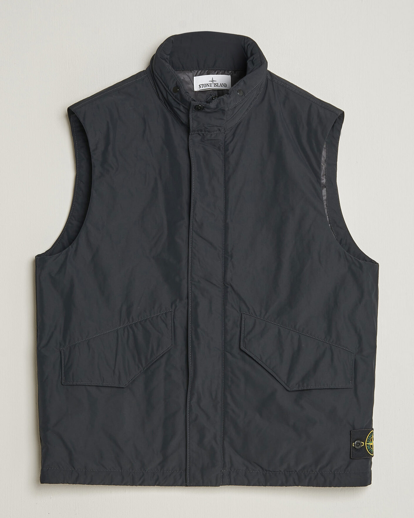 Herre | Veste | Stone Island | Micro Twill Padded Vest Black