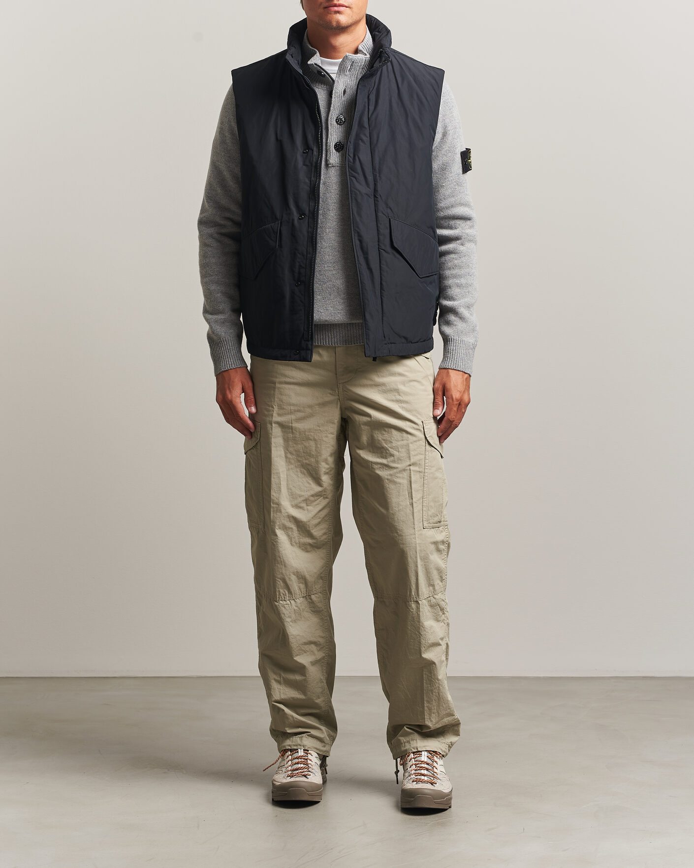 Herre | Veste | Stone Island | Micro Twill Padded Vest Black