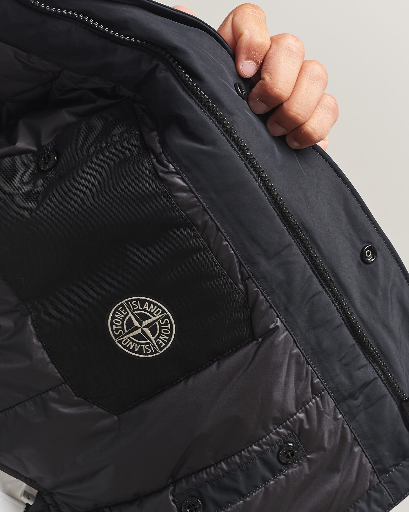Herre | Veste | Stone Island | Micro Twill Padded Vest Black