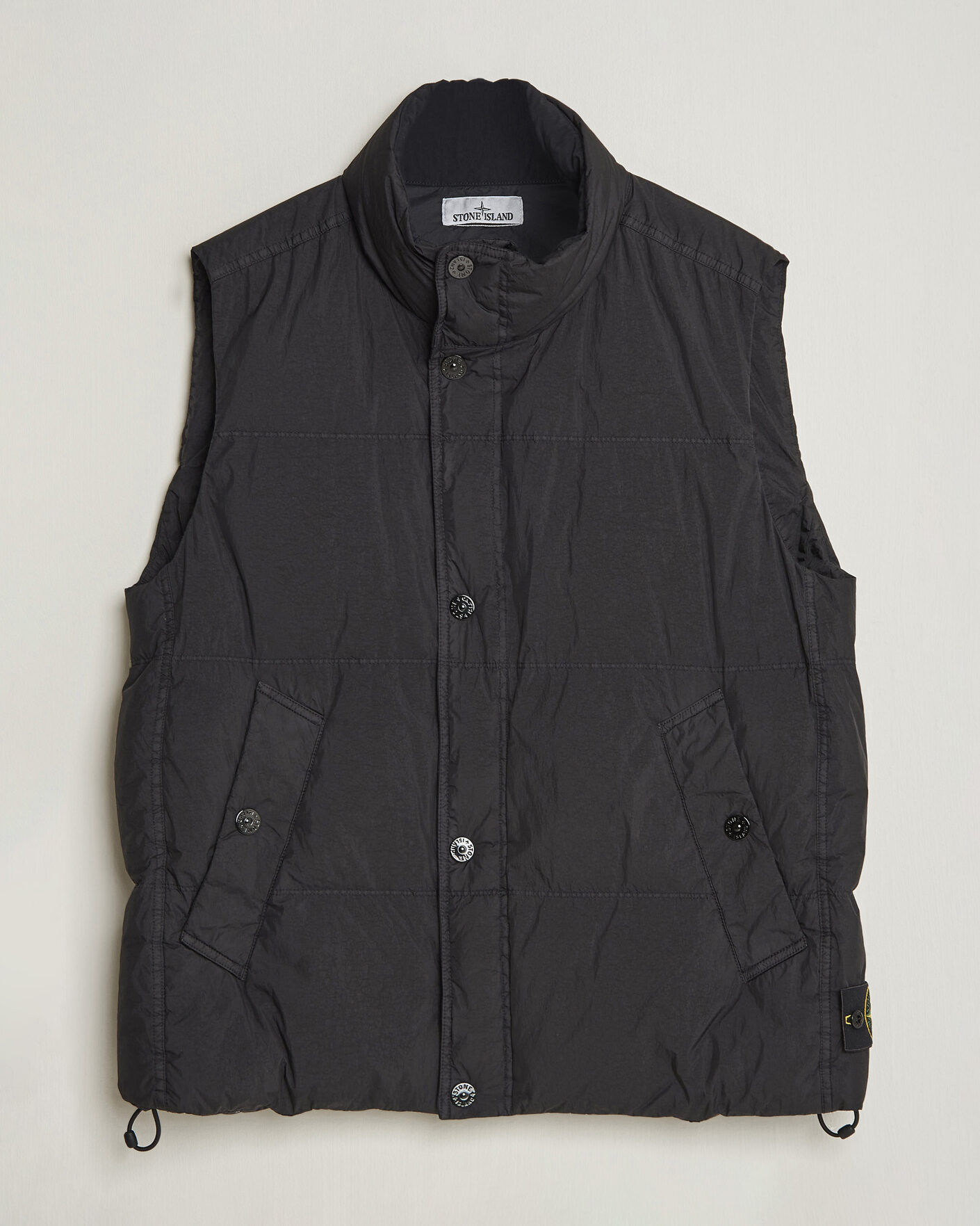 Herre | Veste | Stone Island | Crinkle Reps Down Vest Black