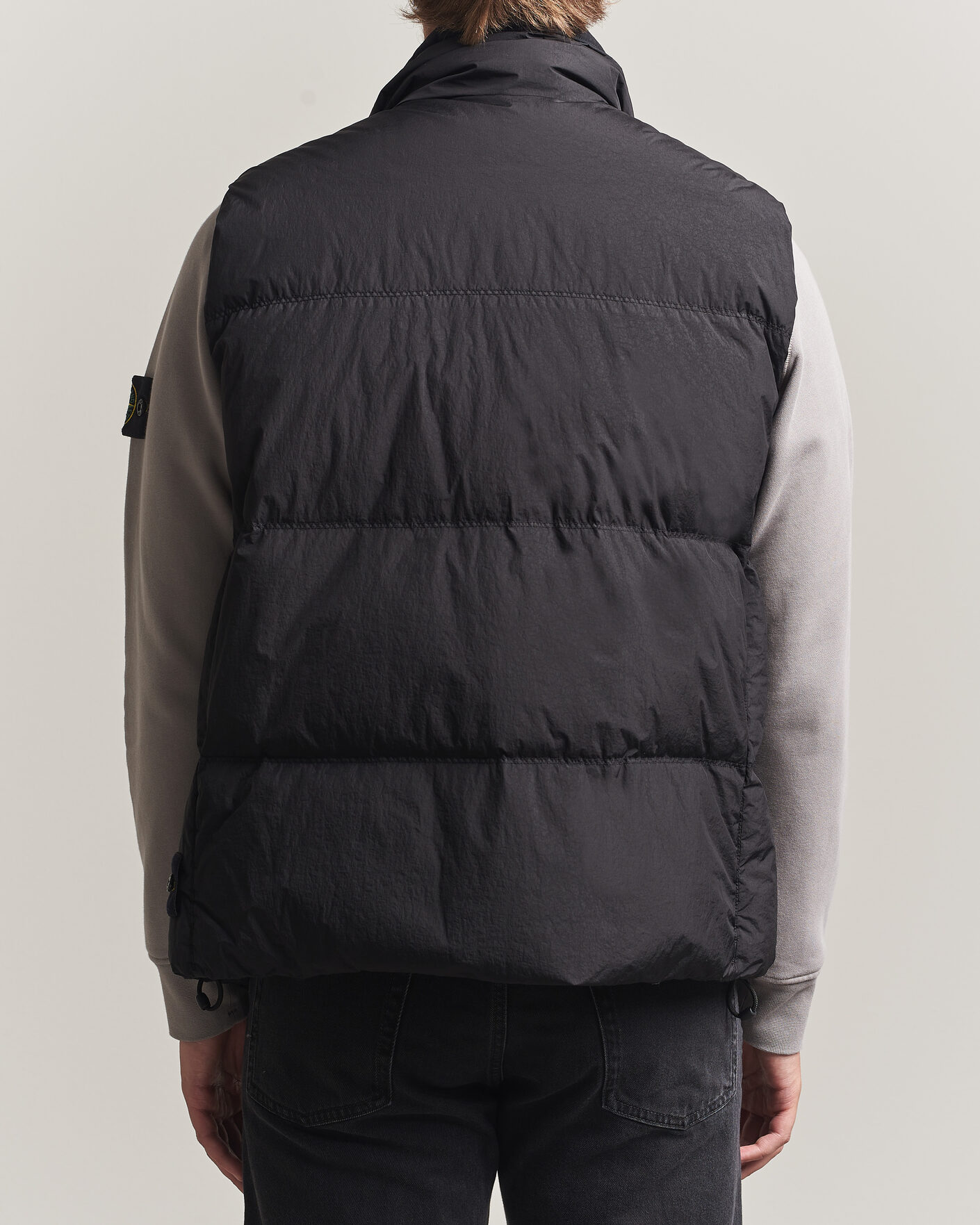 Herre | Veste | Stone Island | Crinkle Reps Down Vest Black