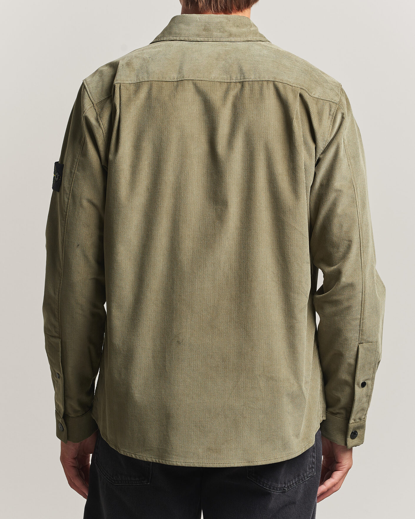 Herre | Skjorter | Stone Island | Micro Cord Overshirt Miltary Green