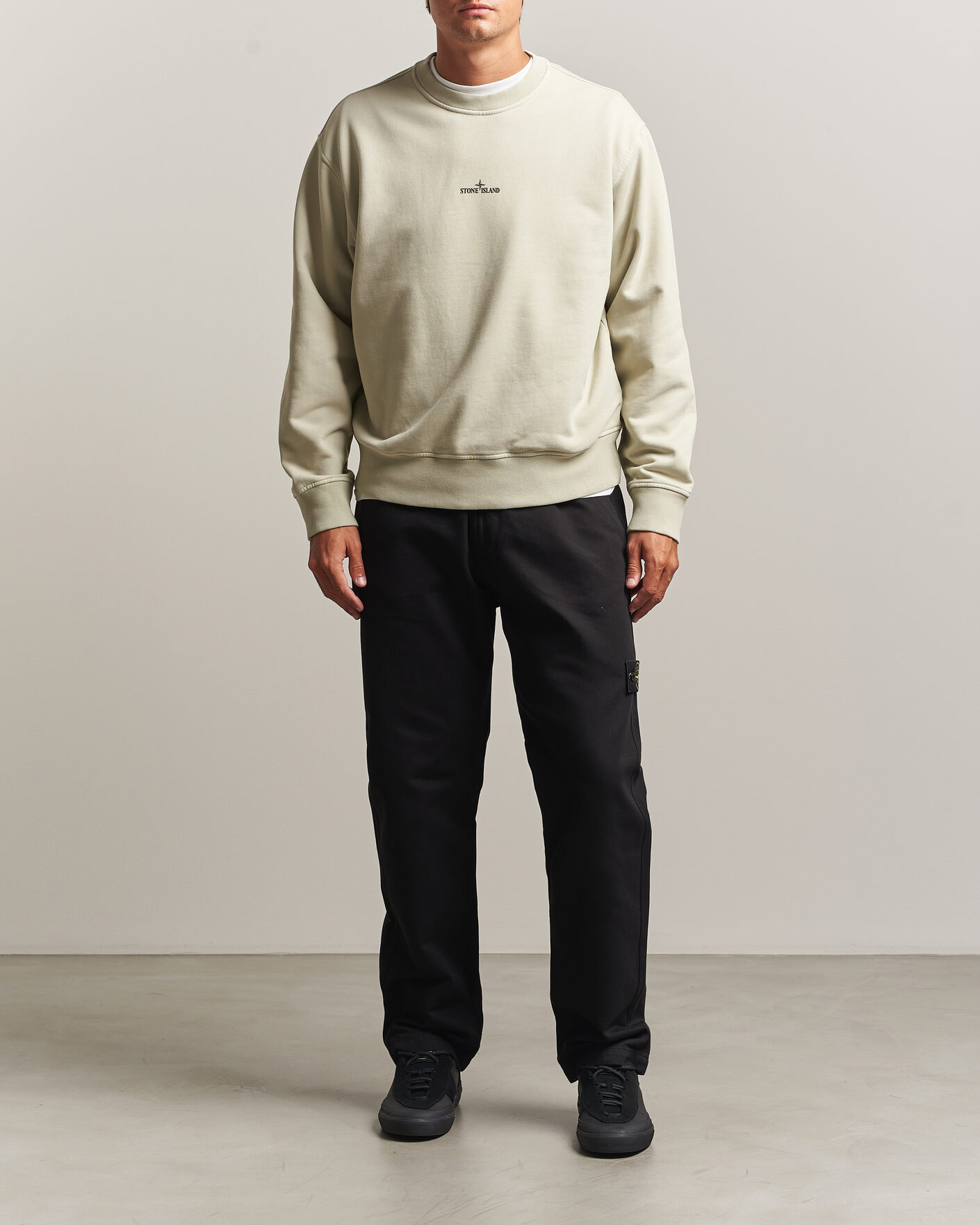 Herre | Bukser | Stone Island | Dense Cotton Twill Pants Black