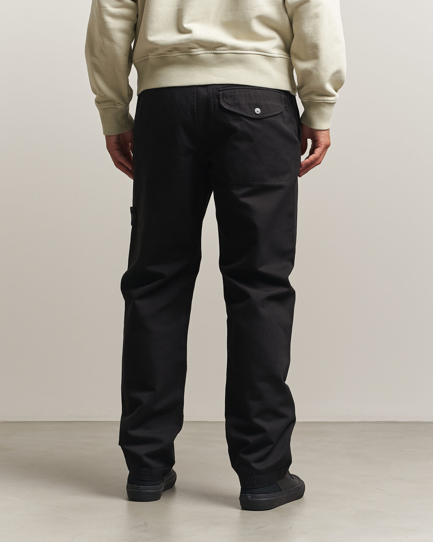 Herre | Bukser | Stone Island | Dense Cotton Twill Pants Black