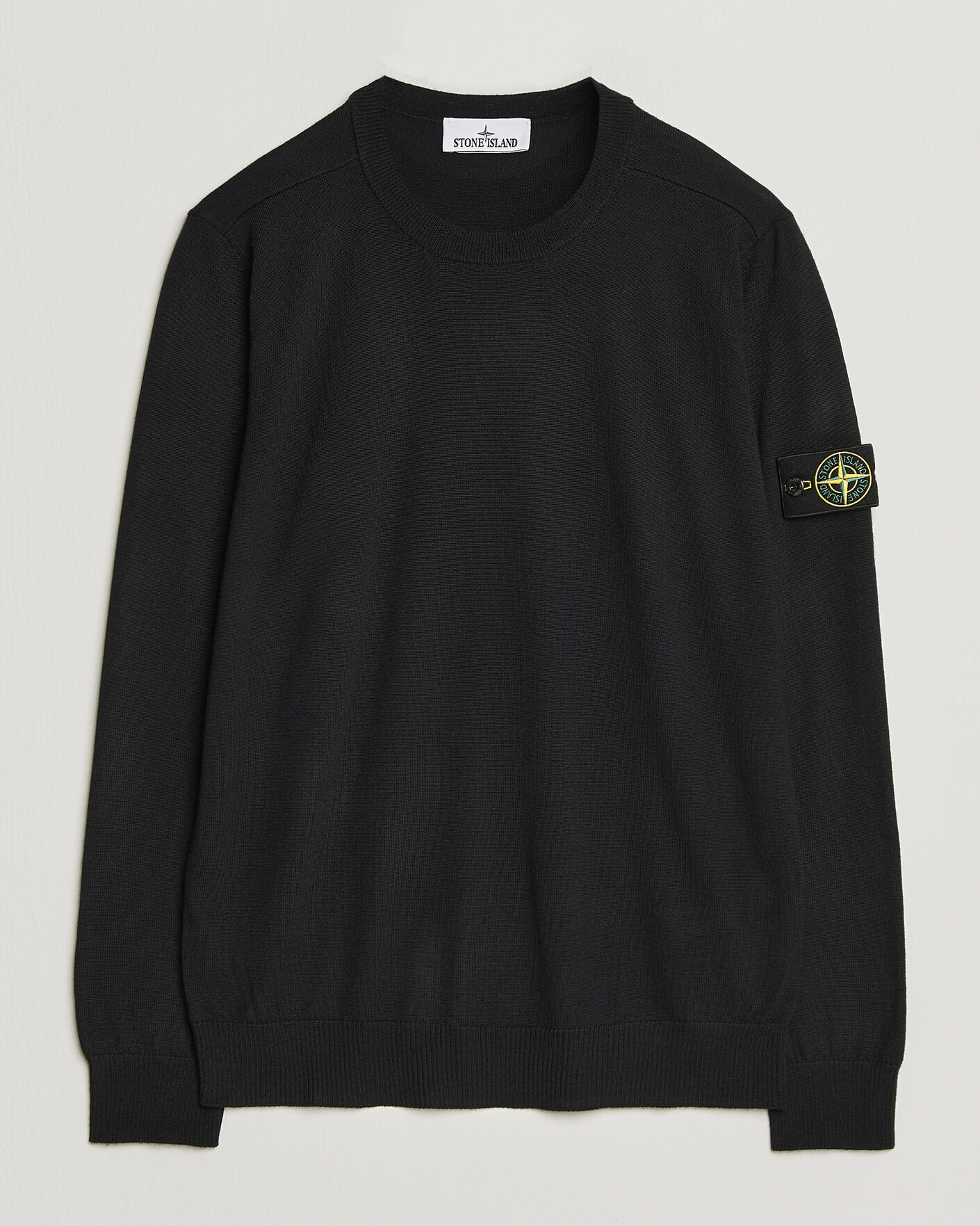 Herre | Trøjer | Stone Island | Light Pure Wool Crew Neck Black