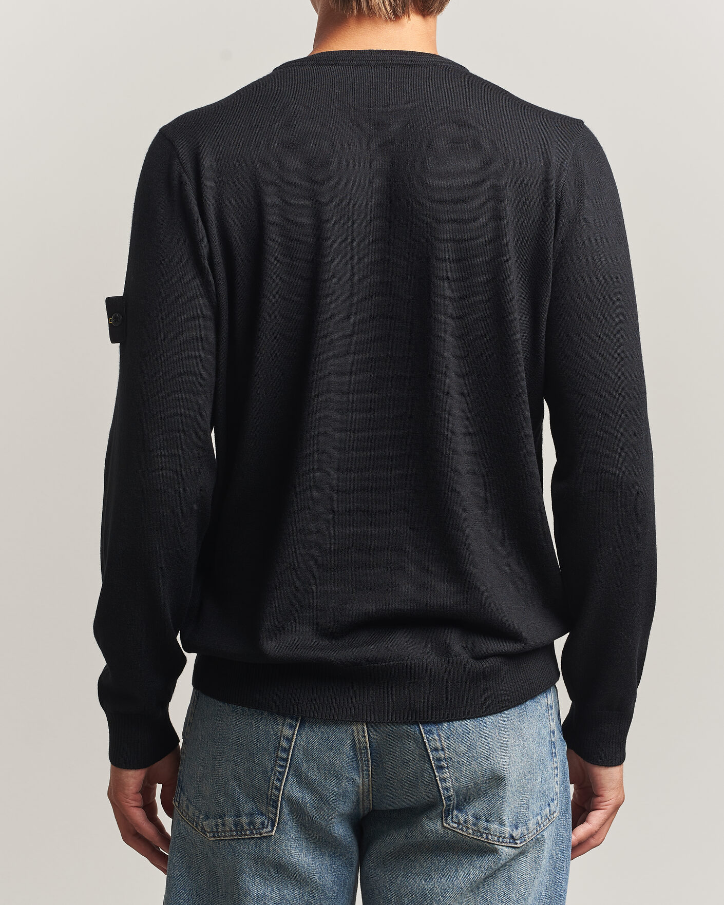 Herre | Trøjer | Stone Island | Light Pure Wool Crew Neck Black