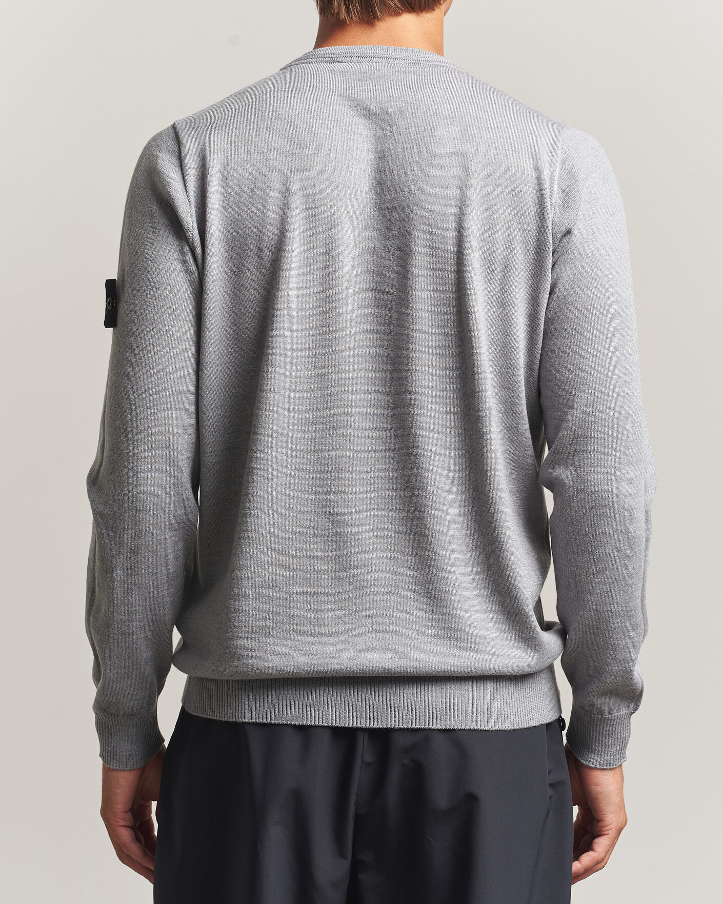 Herre | Trøjer | Stone Island | Light Pure Wool Crew Neck Ash Grey Melange