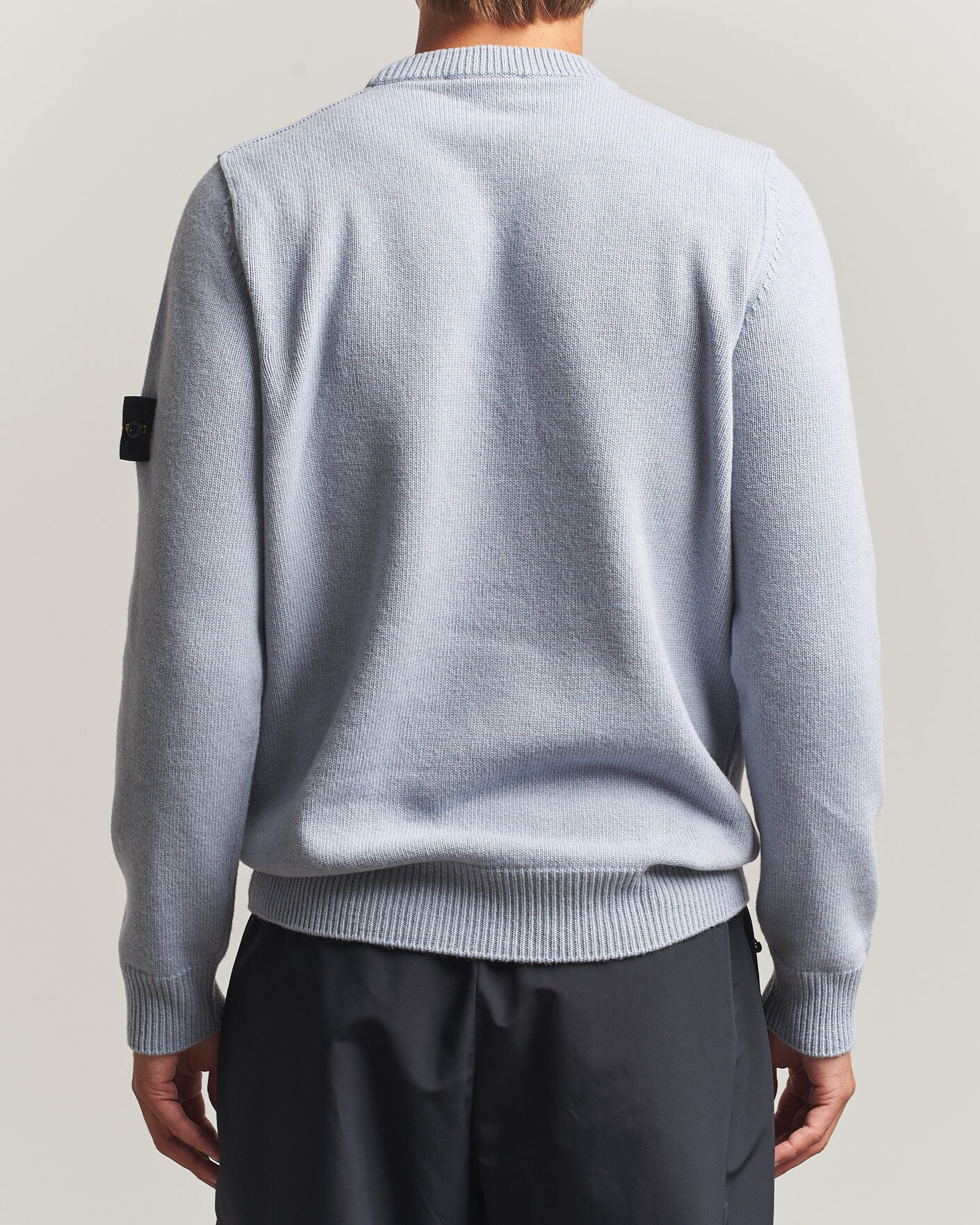 Herre | Trøjer | Stone Island | Knitted Lambswool Crew Neck Ash Grey