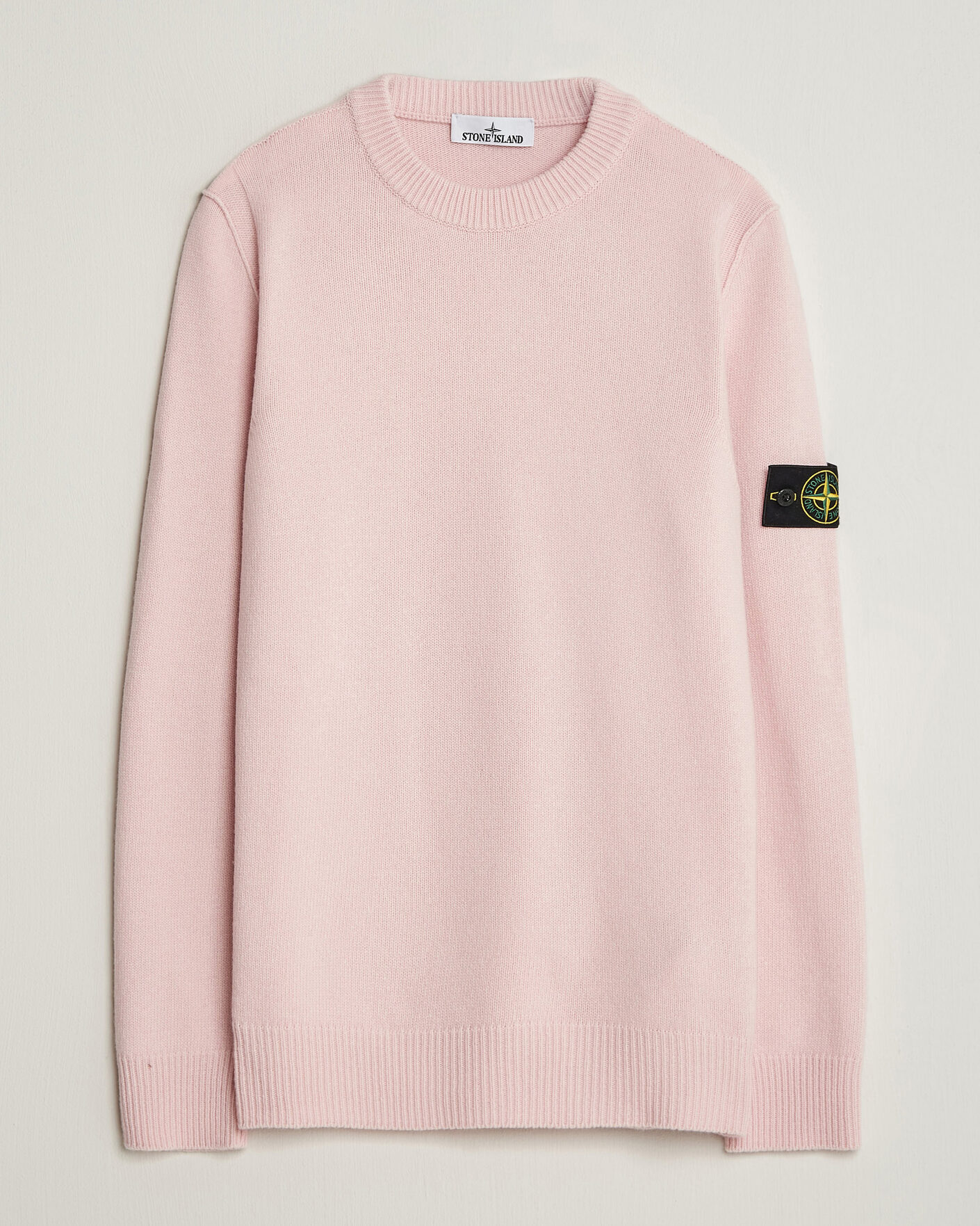 Herre | Trøjer | Stone Island | Knitted Lambswool Crew Neck Antique Rose