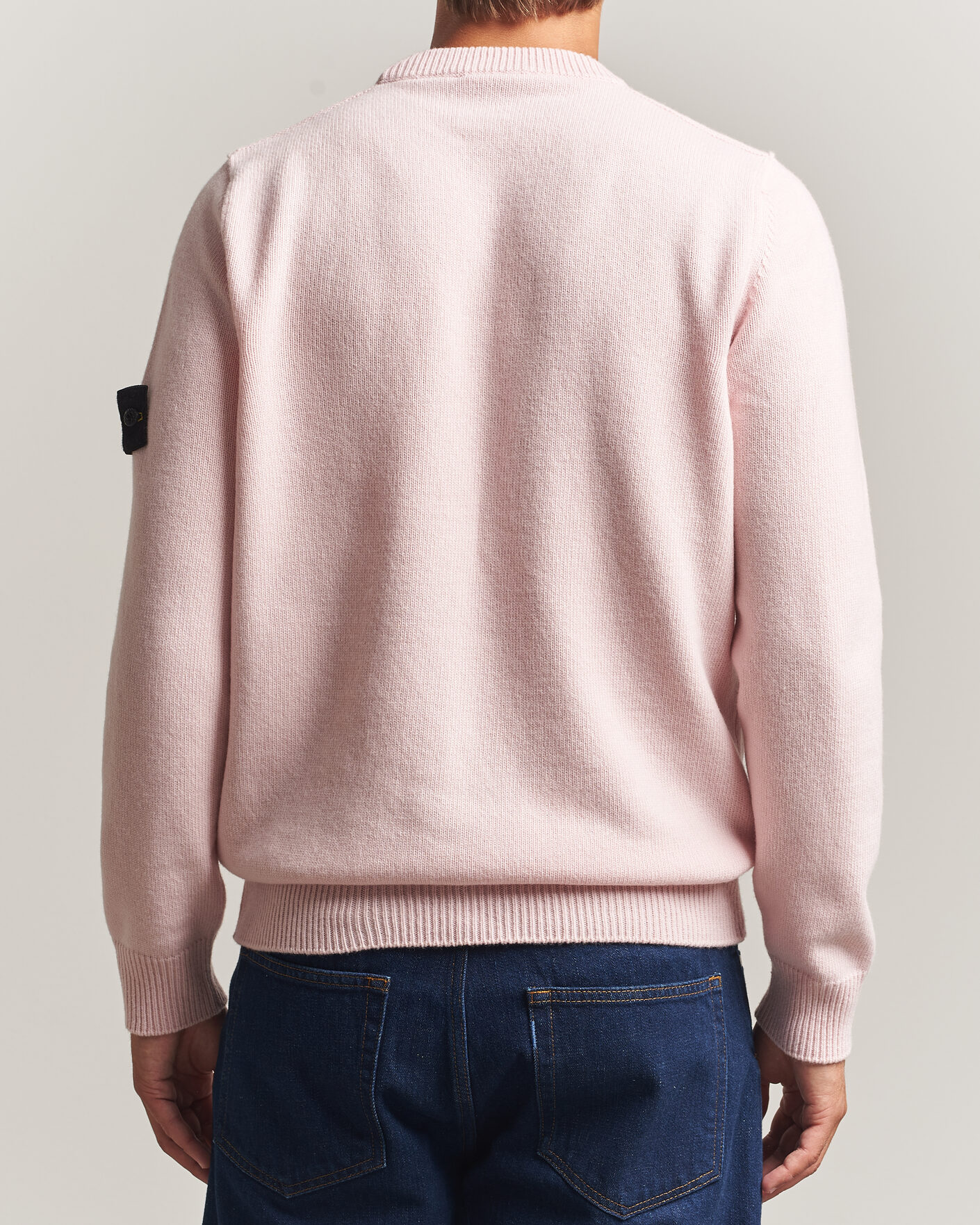 Herre | Trøjer | Stone Island | Knitted Lambswool Crew Neck Antique Rose