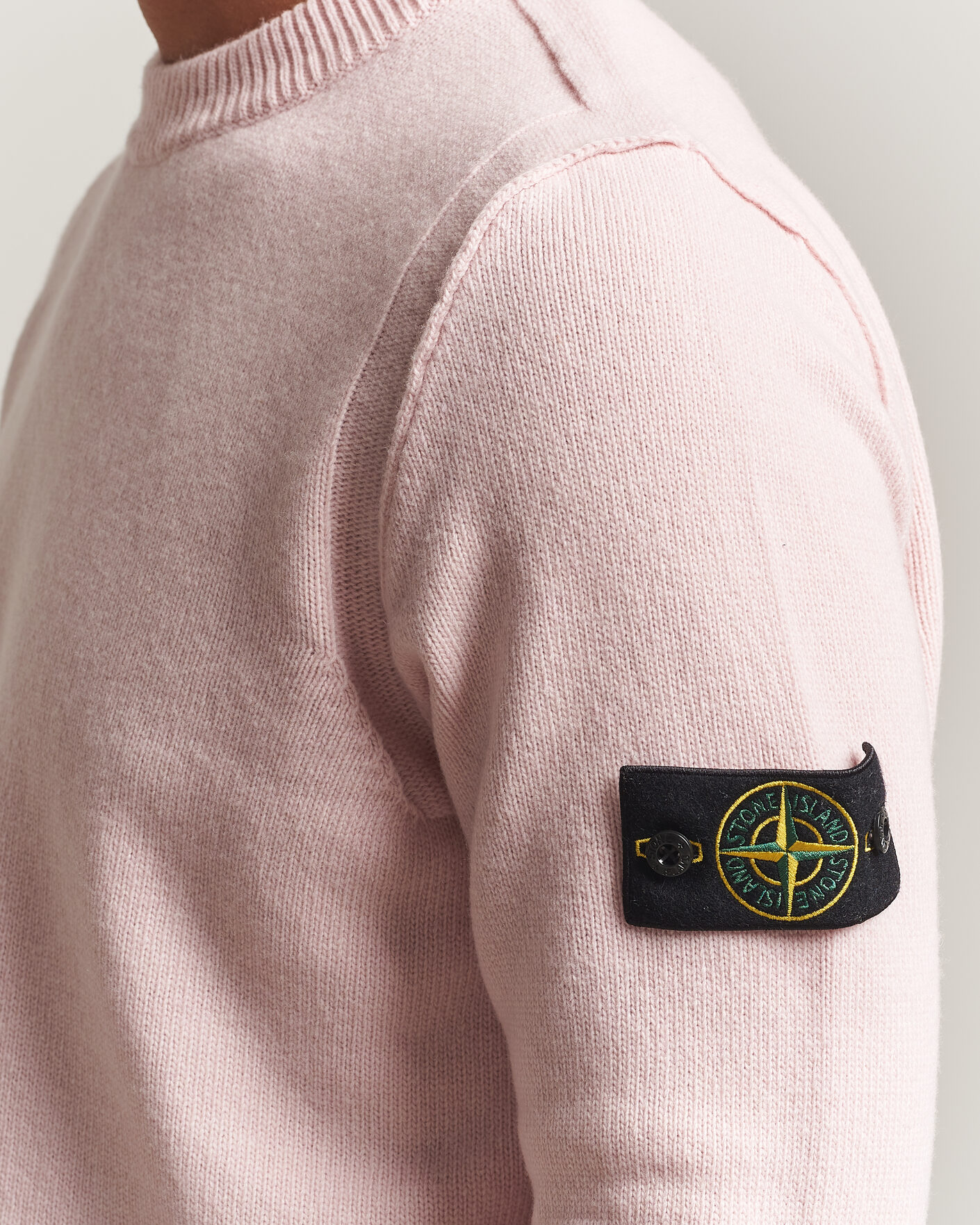 Herre | Trøjer | Stone Island | Knitted Lambswool Crew Neck Antique Rose