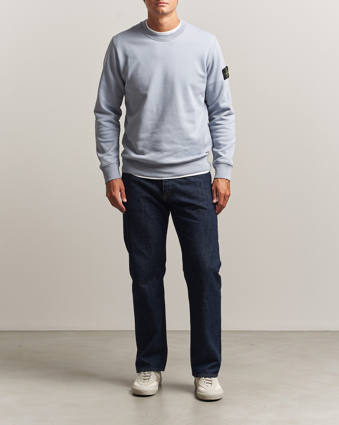Herre | Trøjer | Stone Island | Garment Dyed Fleece Sweatshirt Ash Grey